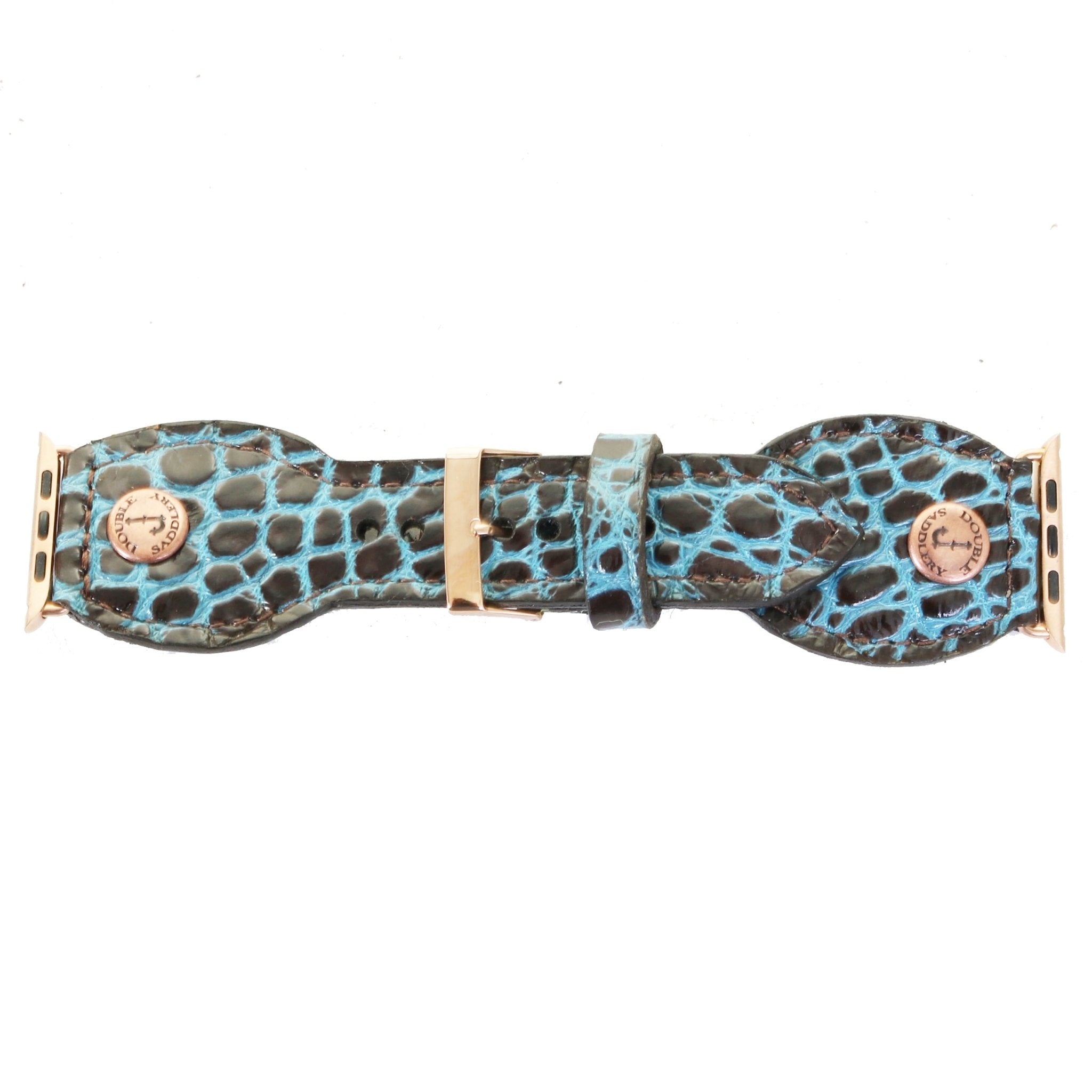 AWB32 - Albuquerque Croc Oval Watch Band - Double J Saddlery