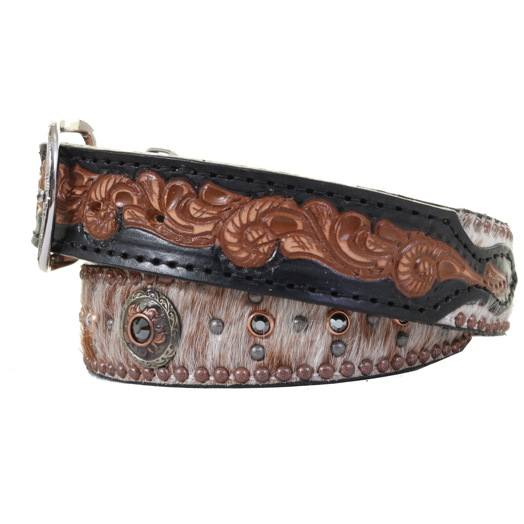 B1135 - Roan Cowhide Belt - Double J Saddlery