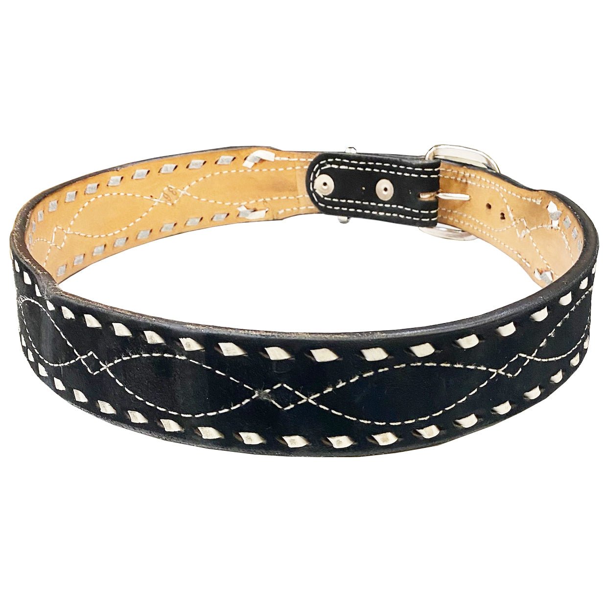 B1194C - Black Suede Belt - Double J Saddlery