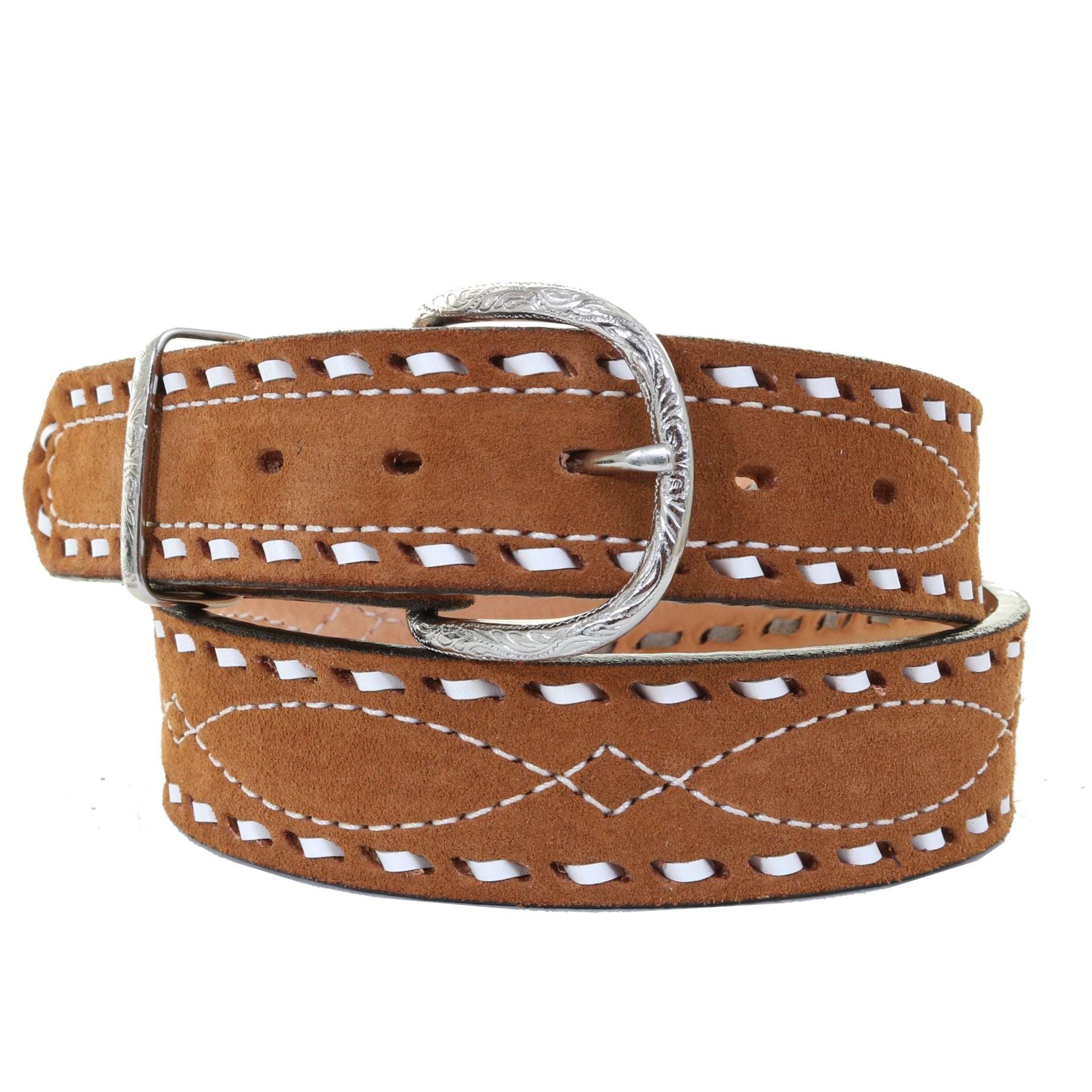 B1196A - Toast Suede Belt - Double J Saddlery