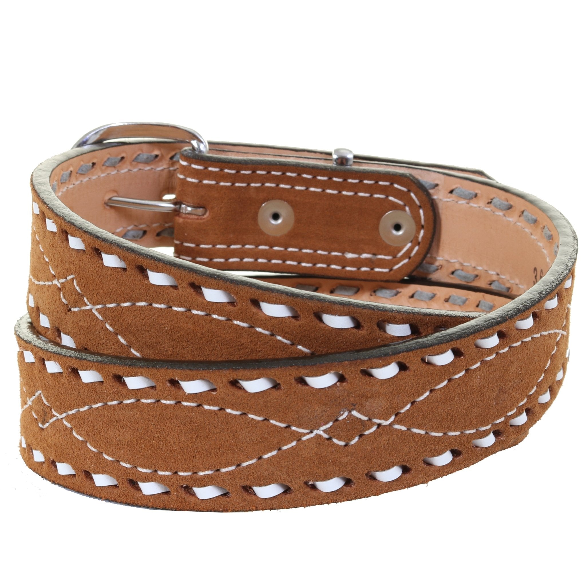 B1196A - Toast Suede Belt - Double J Saddlery