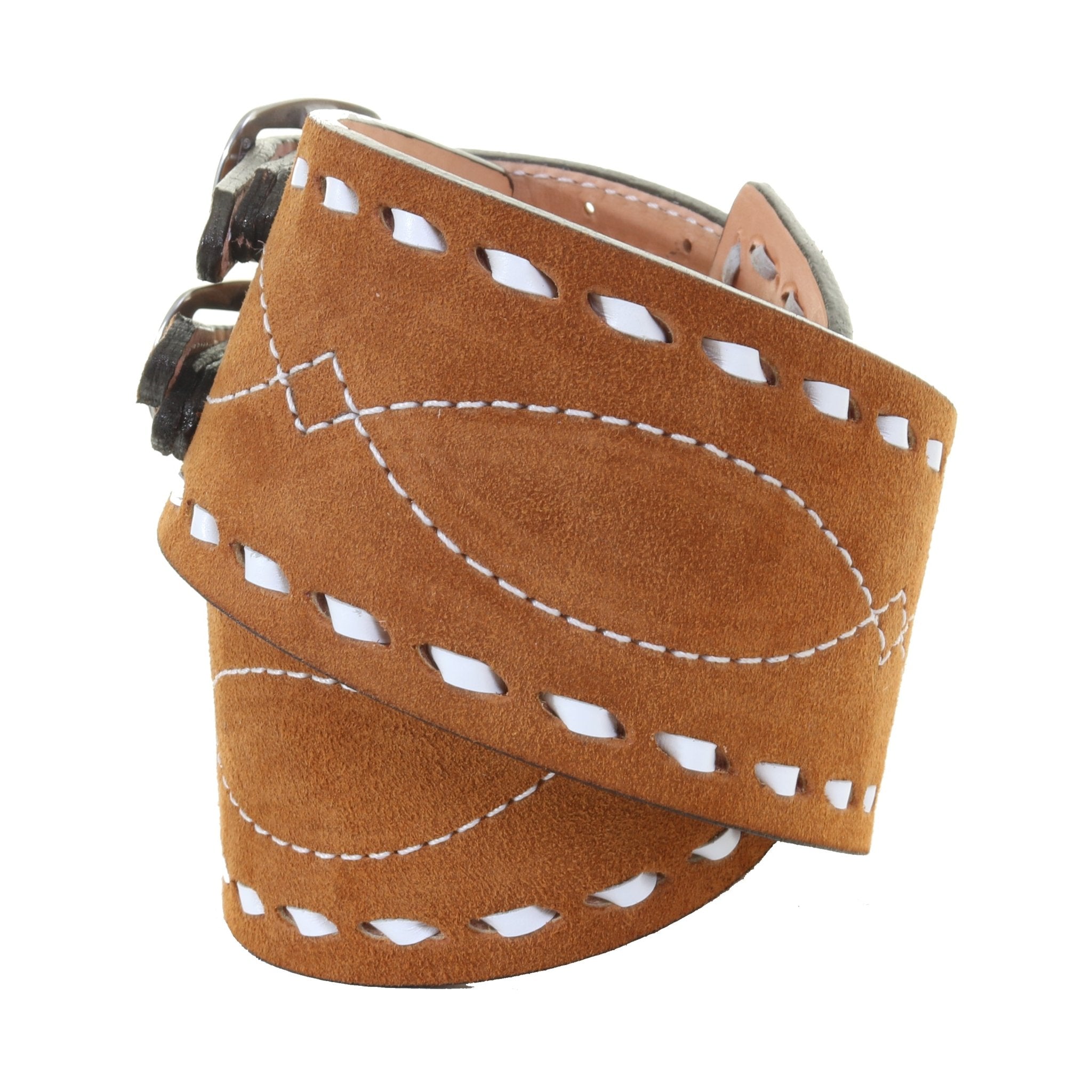 B1231 - Toast Suede Belt - Double J Saddlery