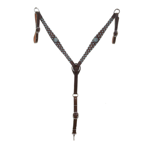BC1165 - Brown Vintage Breast Collar - Double J Saddlery