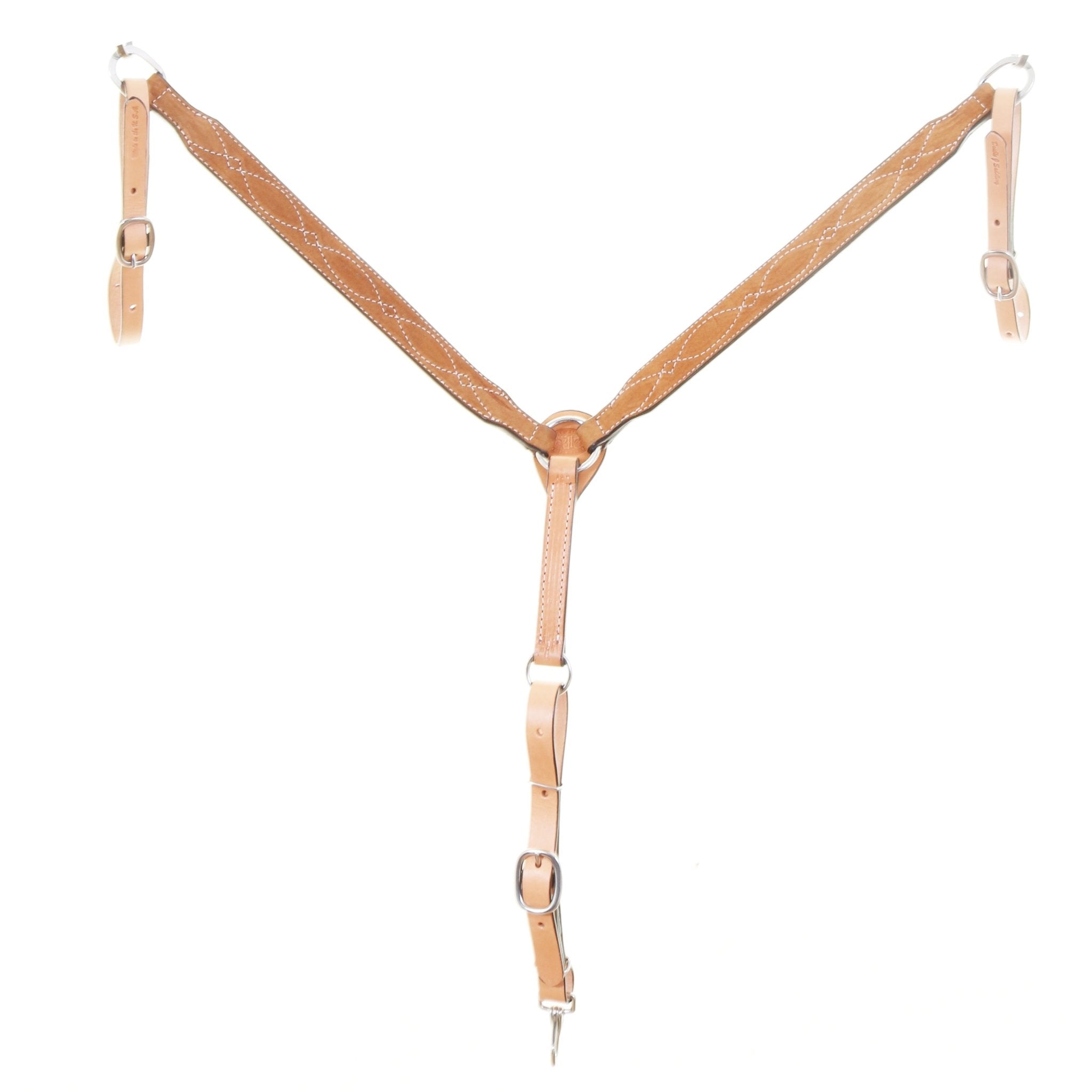 BC1176 - Toast Suede Breast Collar - Double J Saddlery