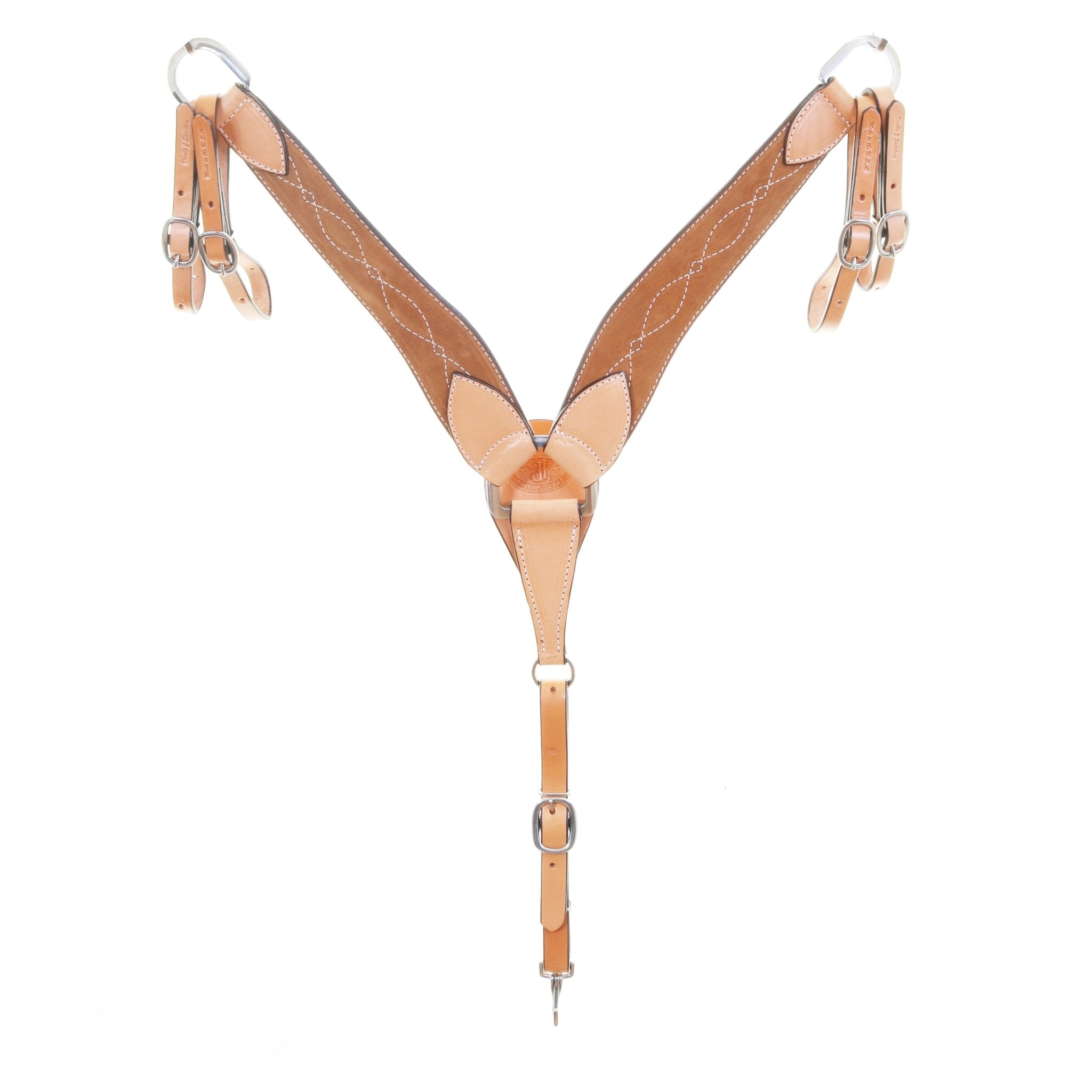 BC1183 - Toast Suede Breast Collar - Double J Saddlery