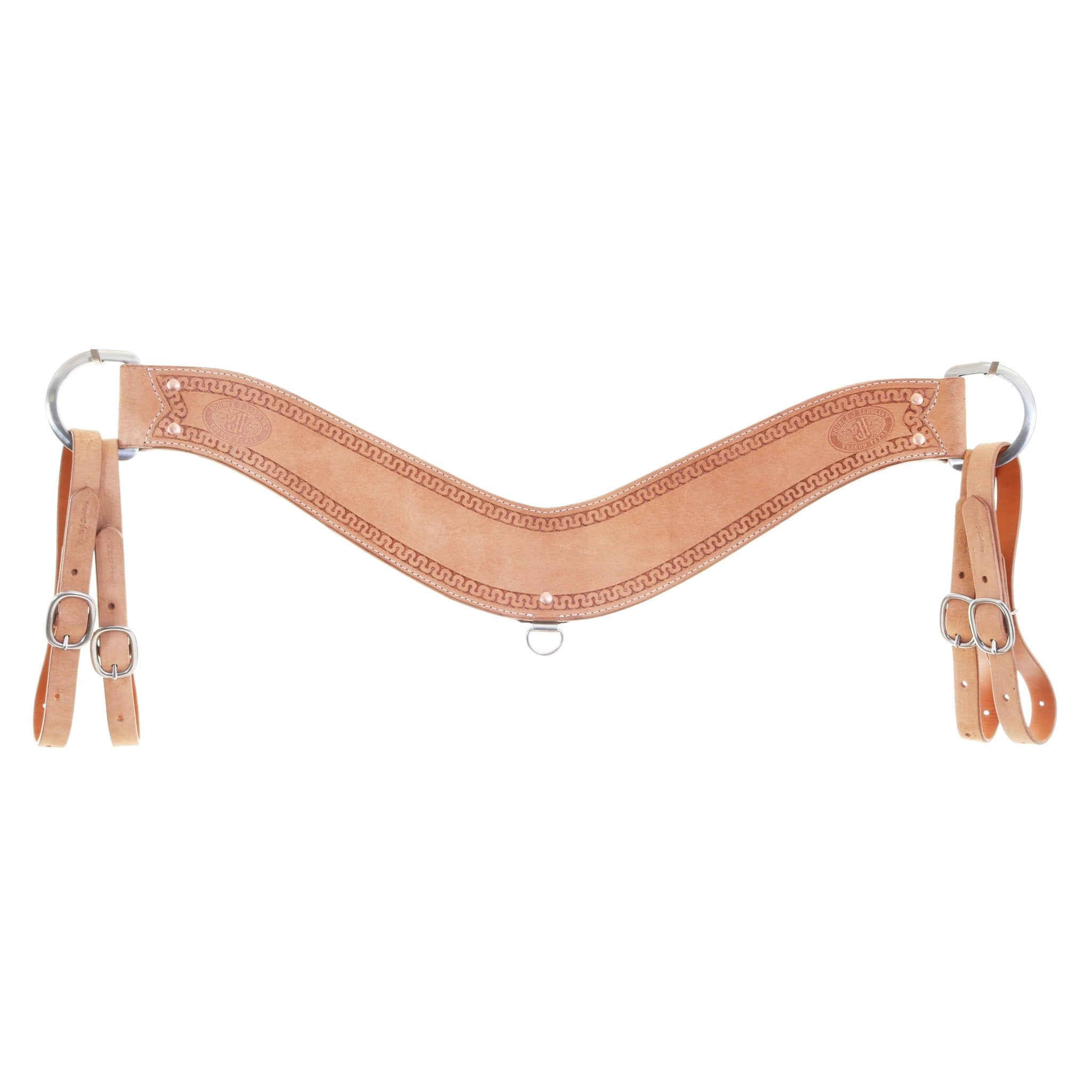 BC1186 - Natural Roughout Breast Collar - Double J Saddlery
