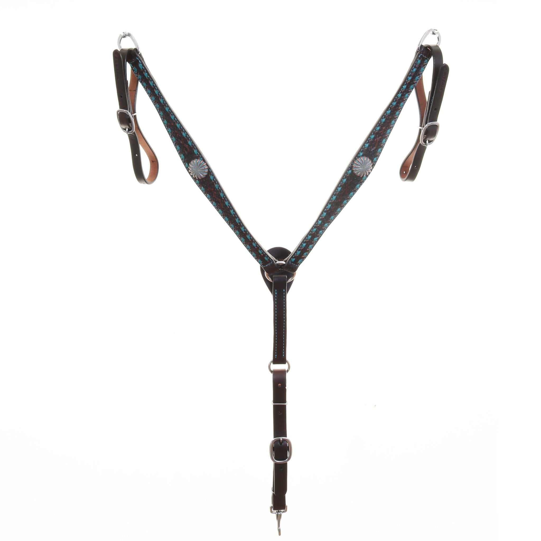 BC1194 - Brown Vintage Breast Collar - Double J Saddlery