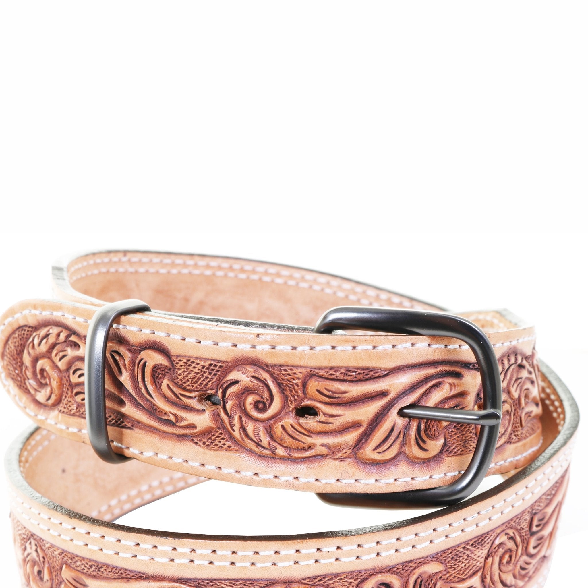 BS539A - Gun Metal Metal Belt Buckle - Double J Saddlery