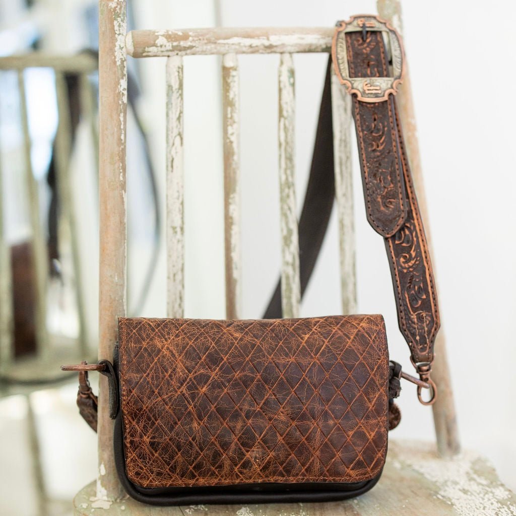 BUM10 - Diamond Weave Bum Bag - Double J Saddlery