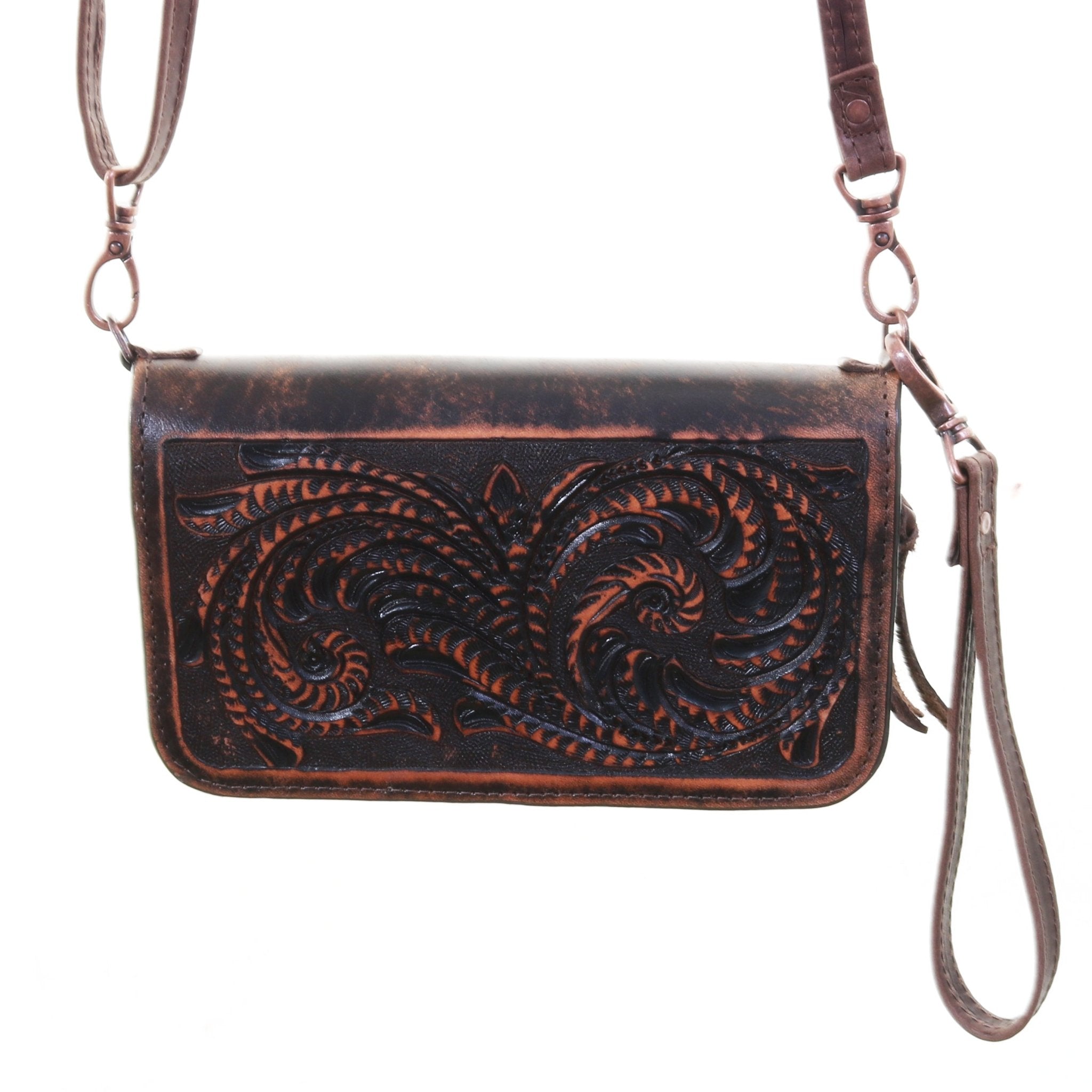 CO230 - Brown Vintage Clutch Organizer - Double J Saddlery