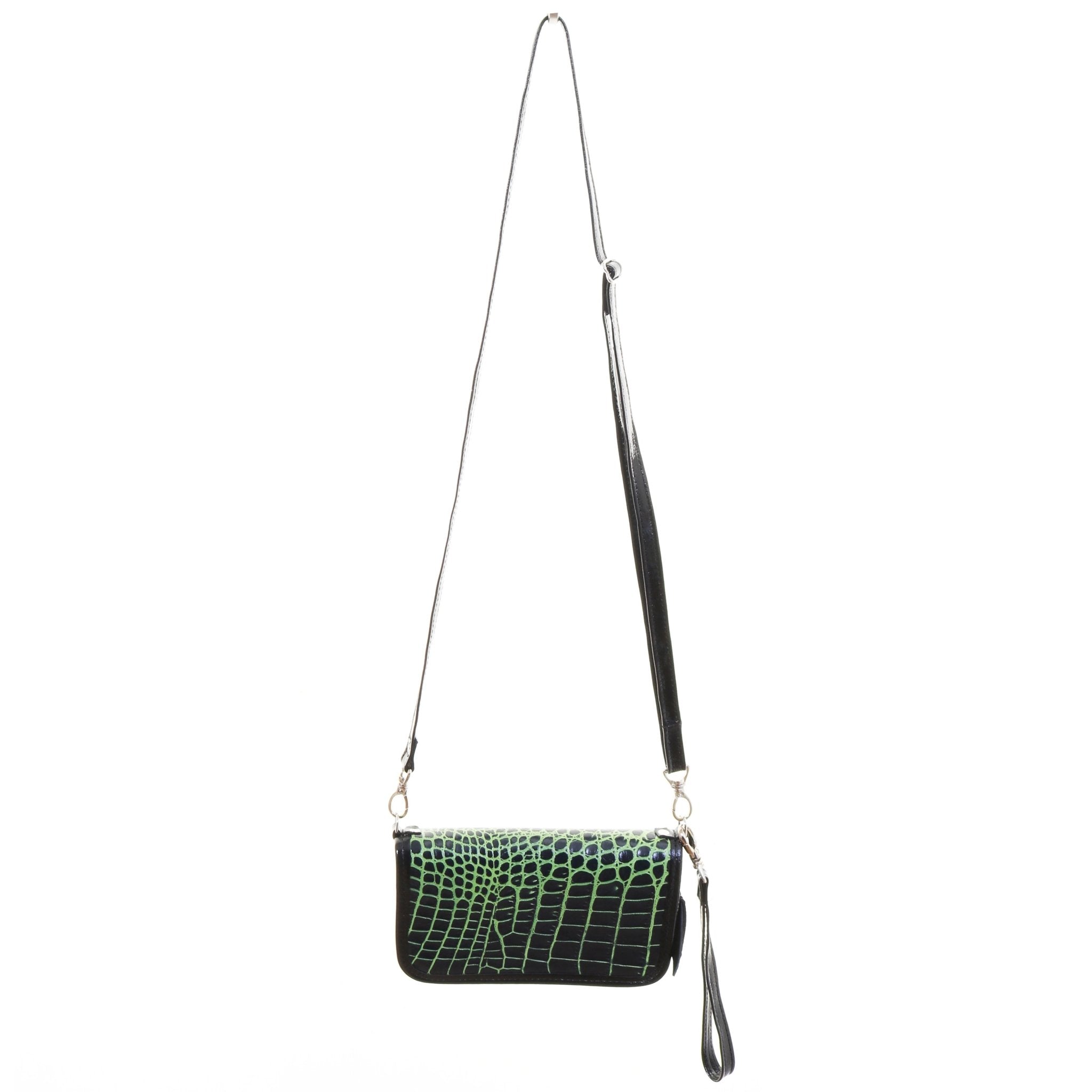 CO231 - Lime Albuquerque Croc Clutch Organizer - Double J Saddlery