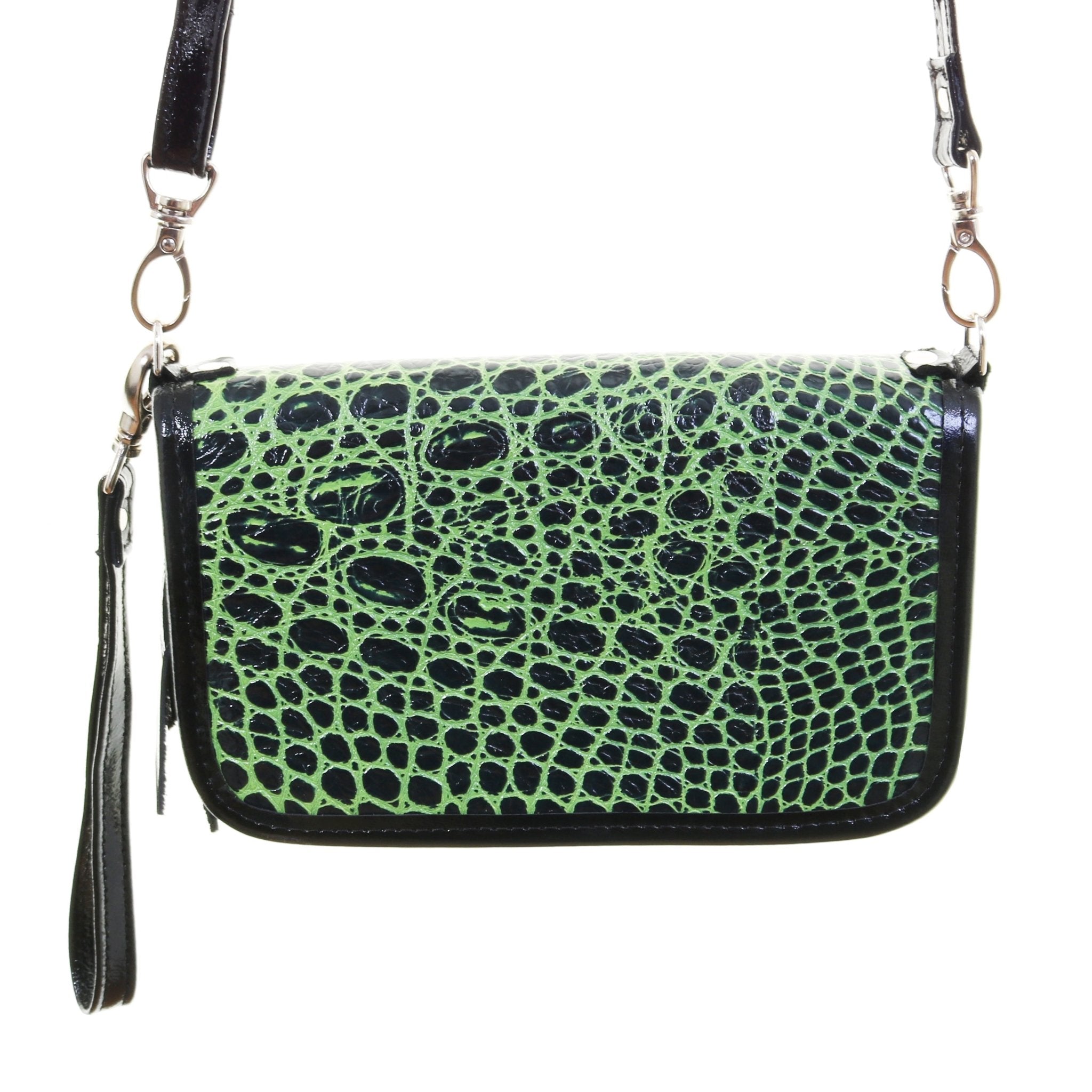 CO231 - Lime Albuquerque Croc Clutch Organizer - Double J Saddlery