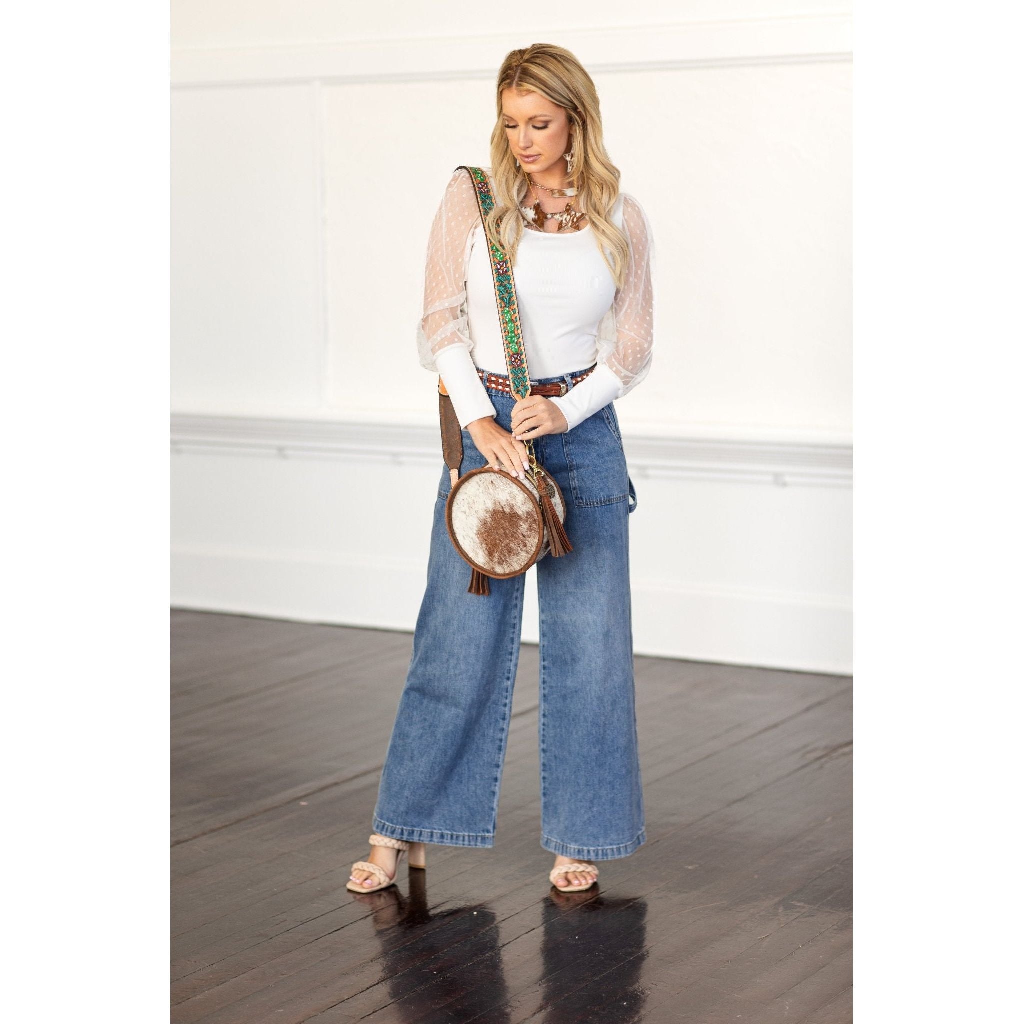 CRT14 - Roan Hair Circle Tote - Double J Saddlery