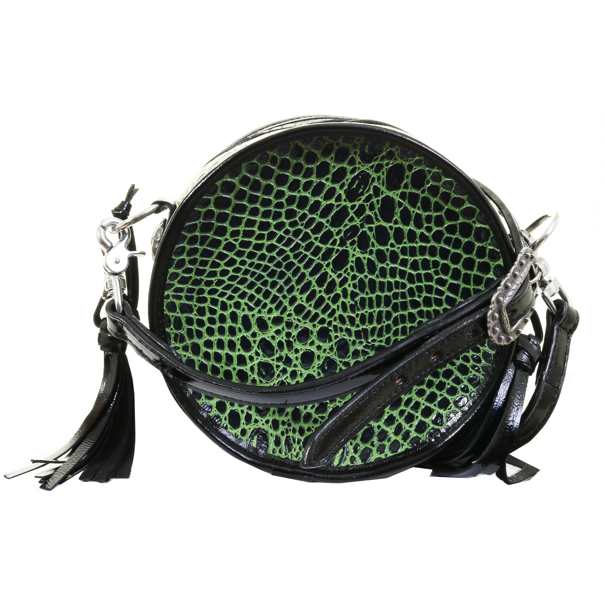 CRT17 - Lime Albuquerque Croc Circle Tote - Double J Saddlery