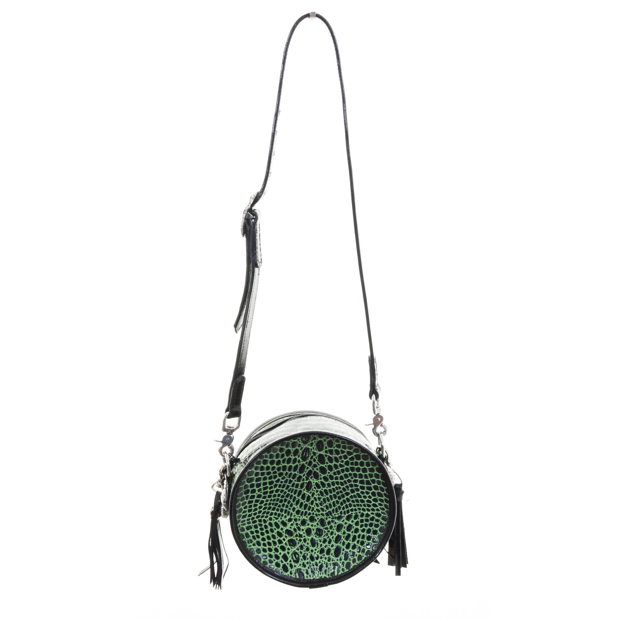 CRT17 - Lime Albuquerque Croc Circle Tote - Double J Saddlery