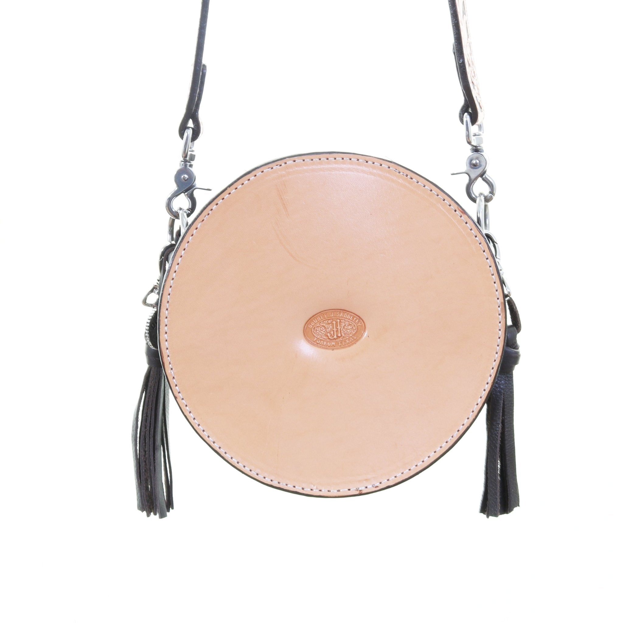 CRT18A - Sheridan Hand Tooled Circle Tote - Double J Saddlery