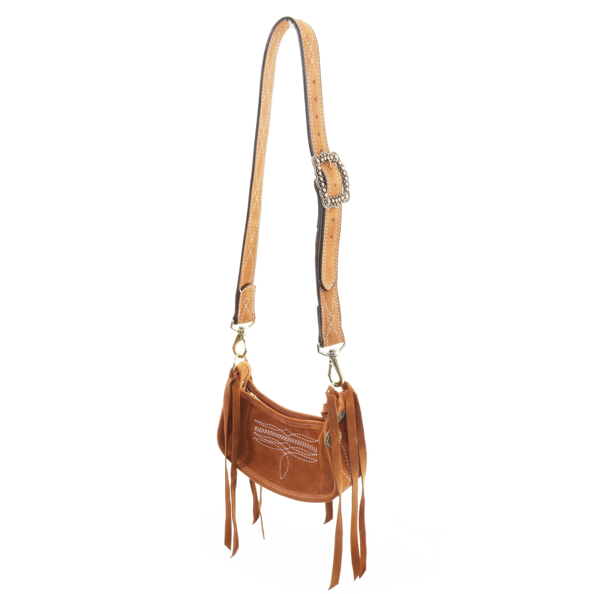 DJ07 - Toast Suede JJ Purse - Double J Saddlery