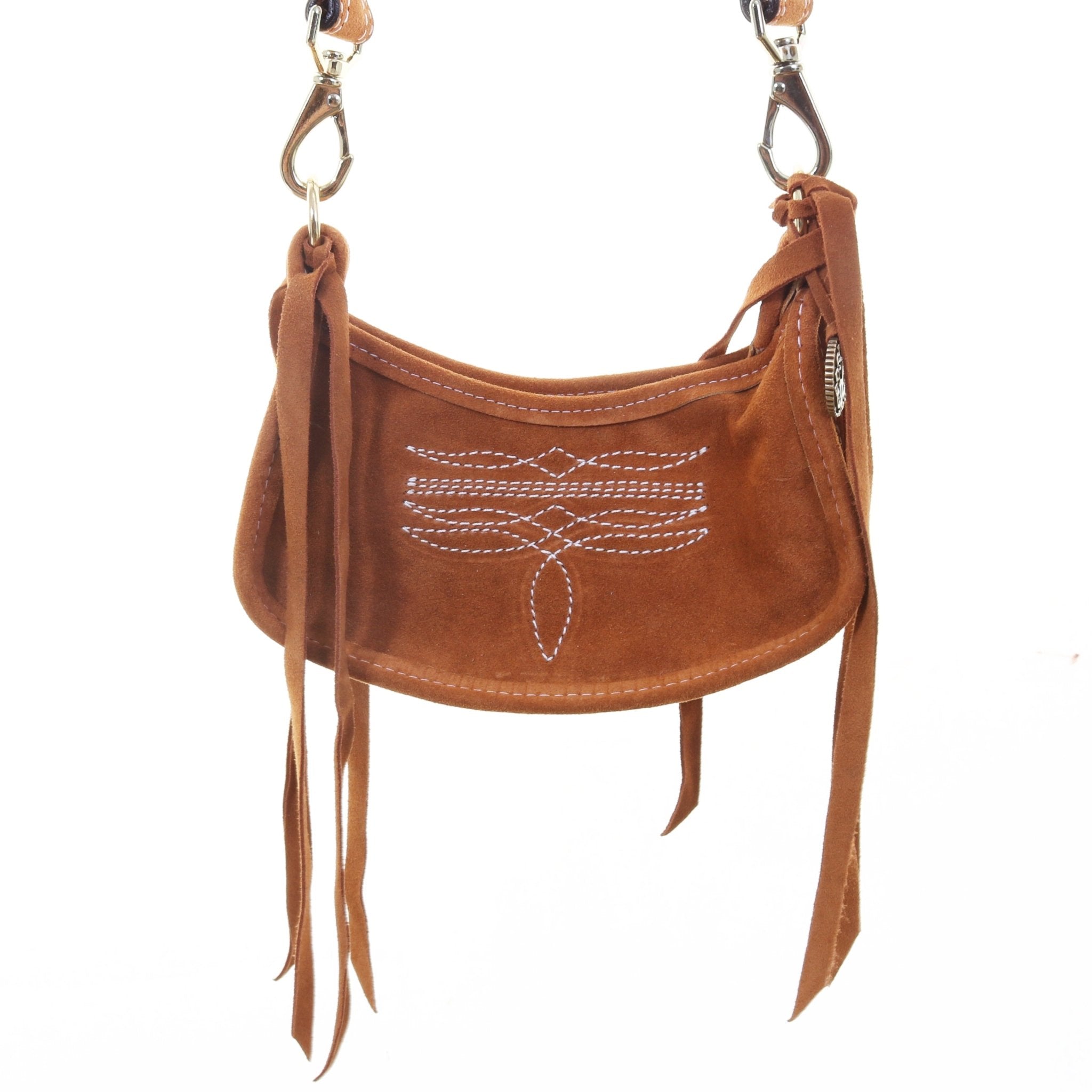 DJ07 - Toast Suede JJ Purse - Double J Saddlery