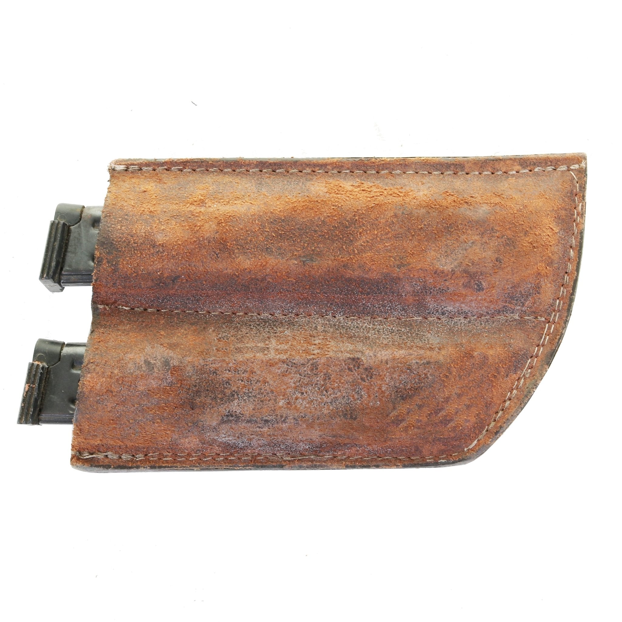 GH09 - Brown Roughout Clip Holder - Double J Saddlery