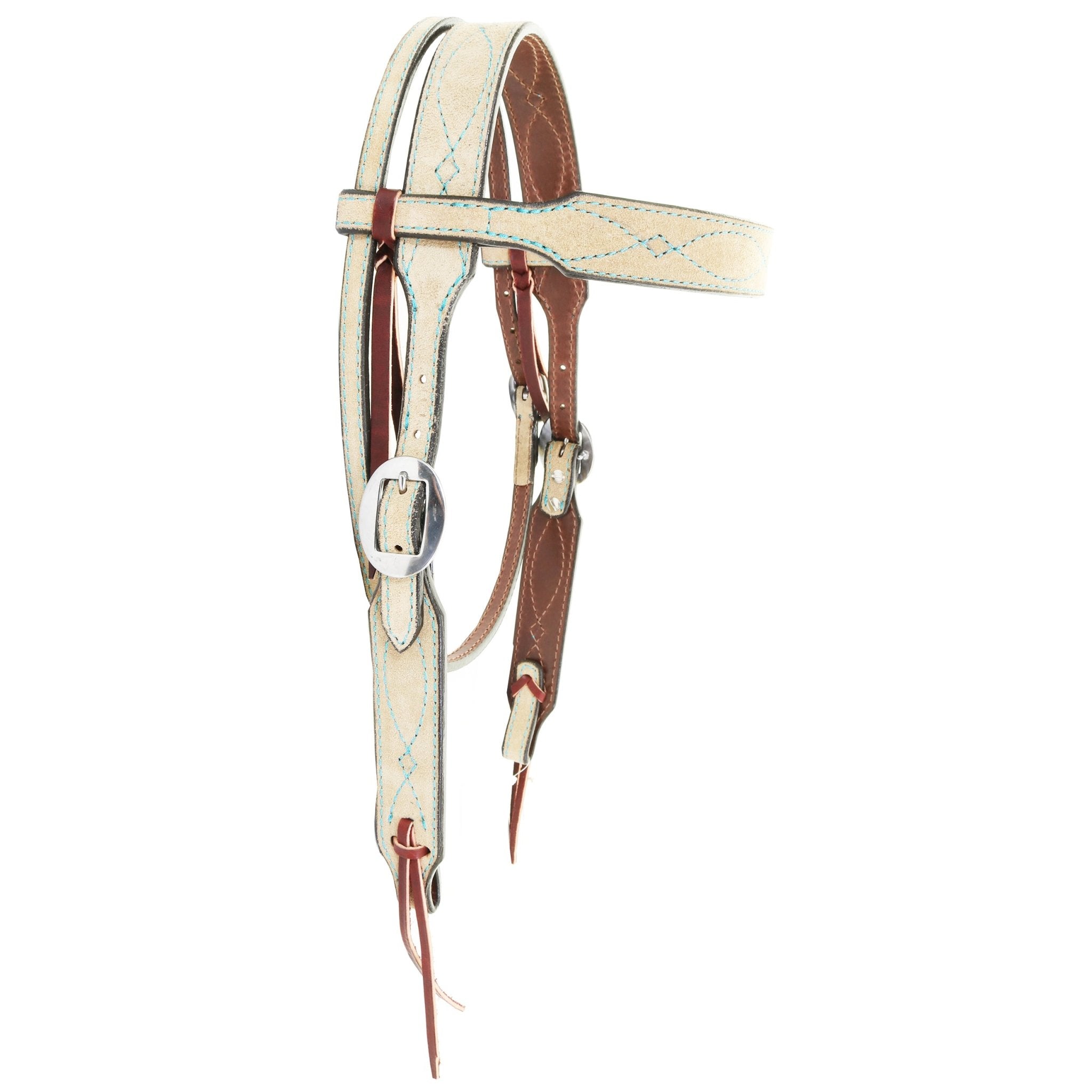 H1283ST - Sand Suede Headstall - Double J Saddlery