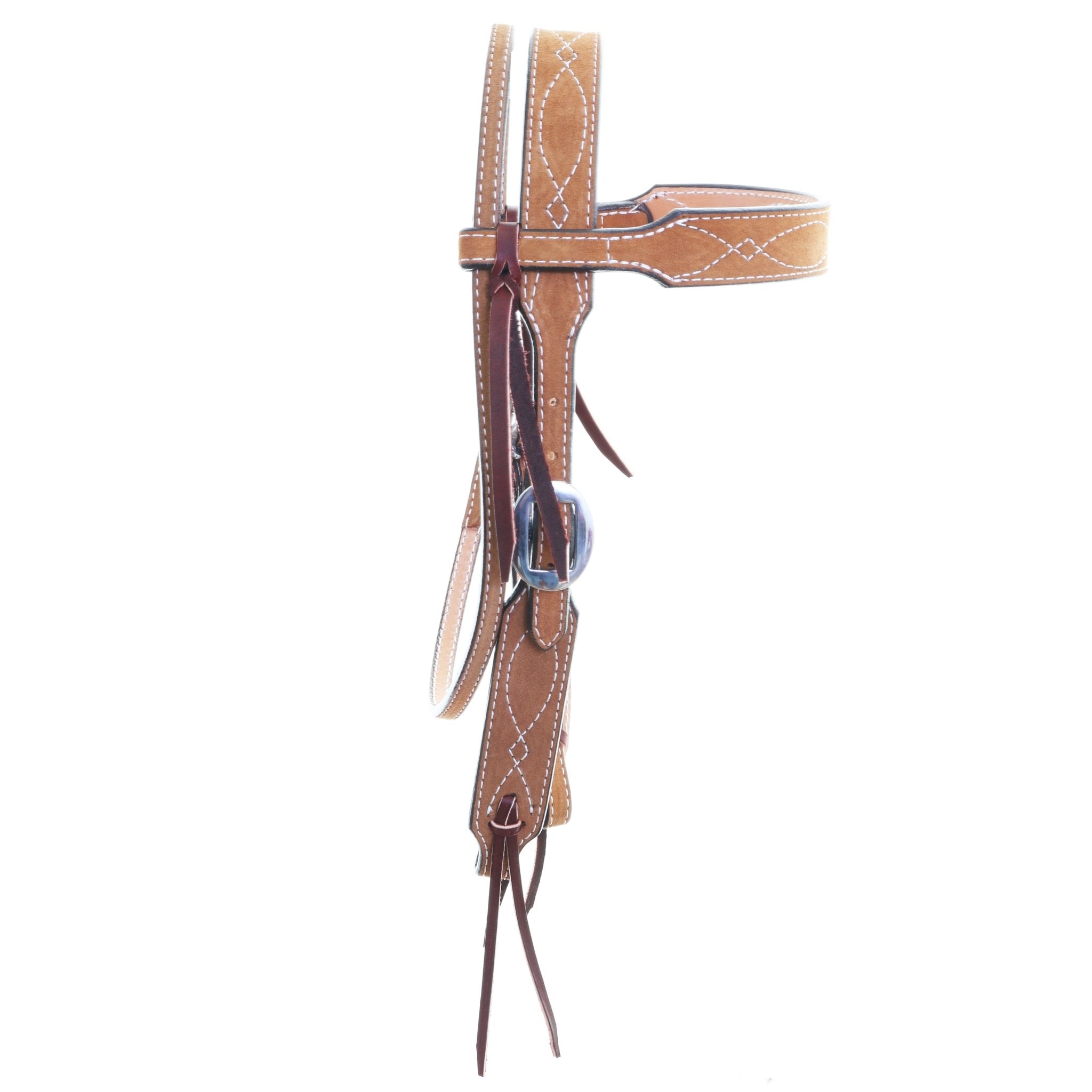 H1283TW - Toast Suede Headstall - Double J Saddlery