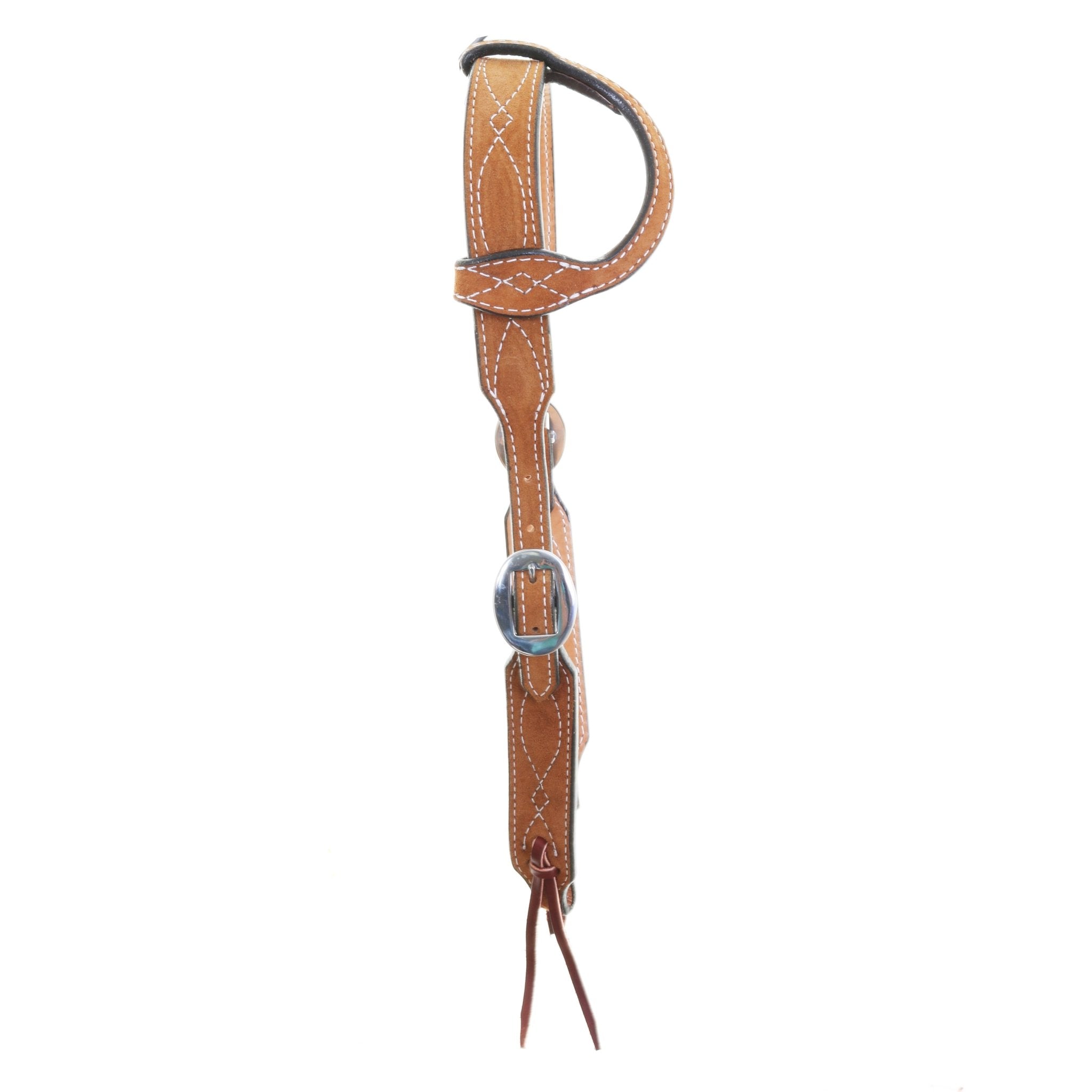 H1285TW - Toast Suede Single Ear Headstall - Double J Saddlery