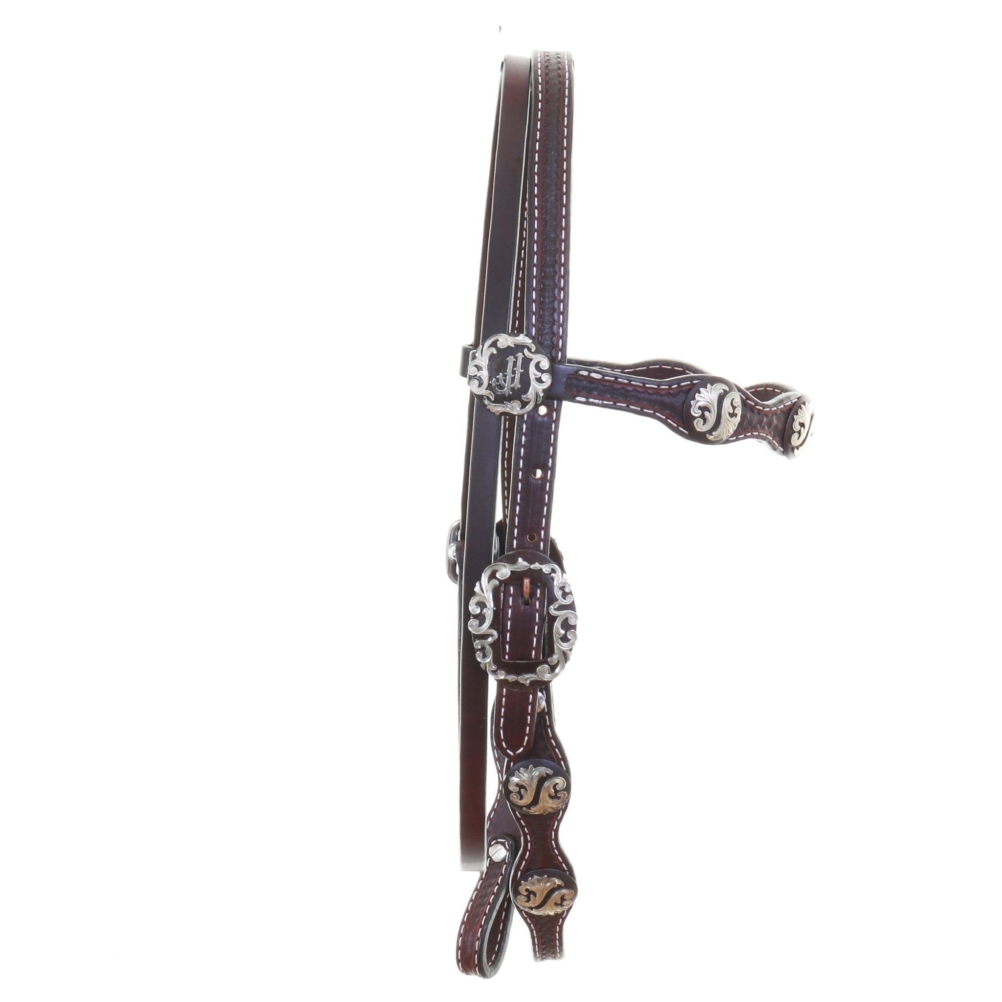 H1286 - Brown Leather Headstall - Double J Saddlery
