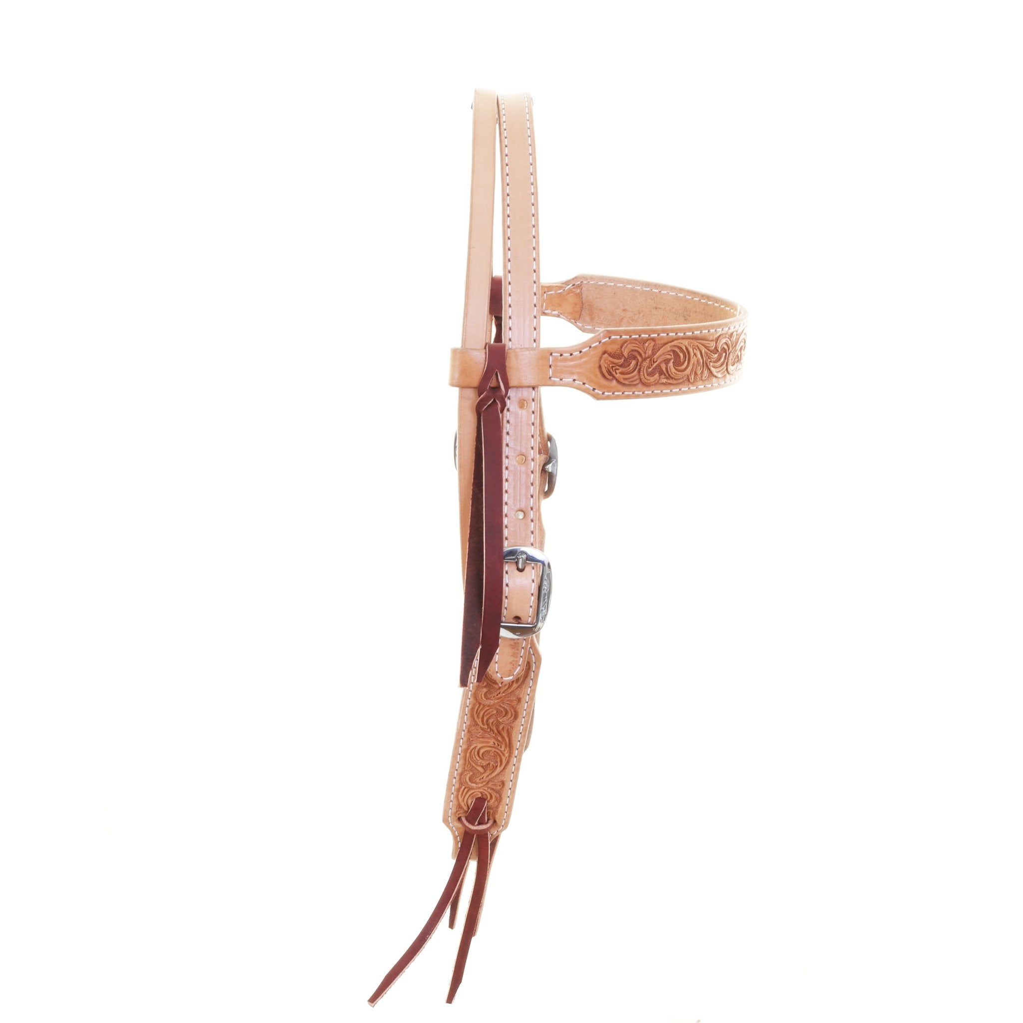 H1290 - Natural Whirlwind Headstall - Double J Saddlery