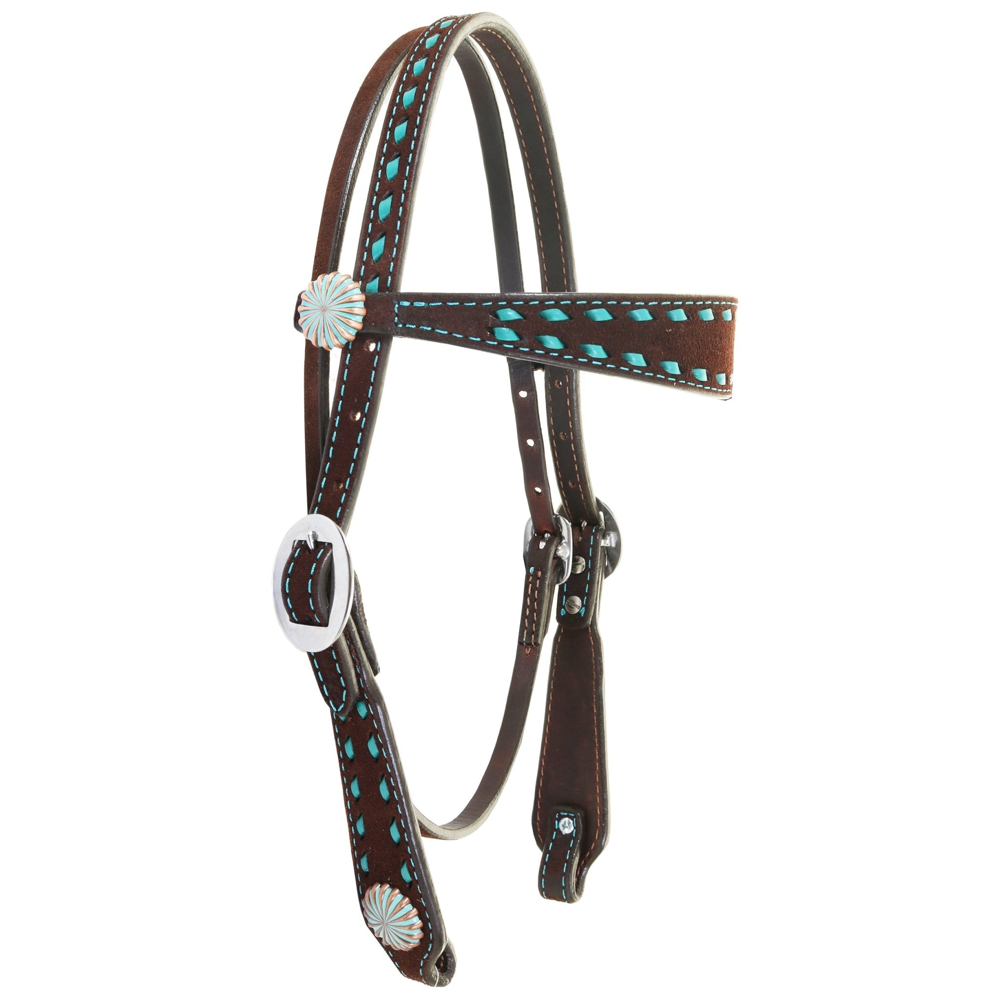 H1291 - Roughout Headstall - Double J Saddlery