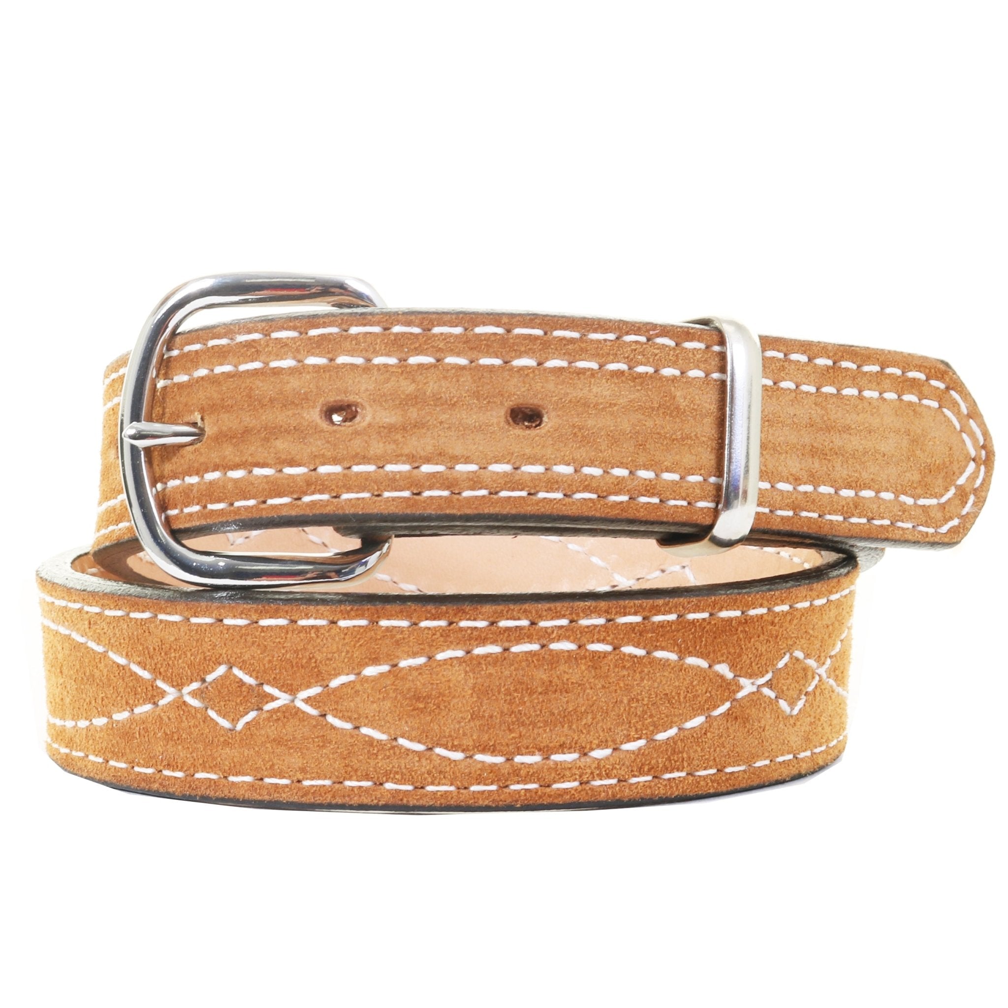 KB37 - Toast Suede Kids Belt - Double J Saddlery
