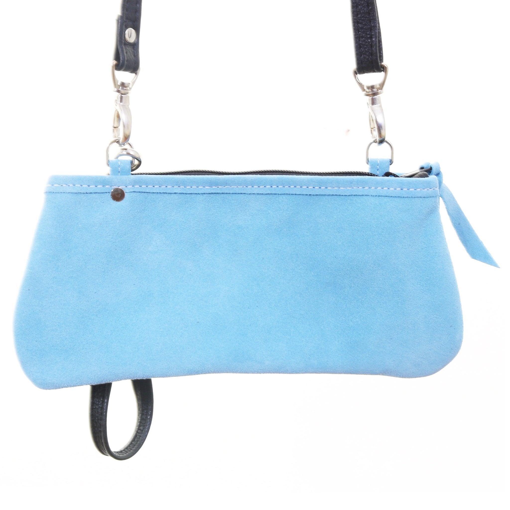 LC106 - Baby Blue Suede Little Clutch - Double J Saddlery