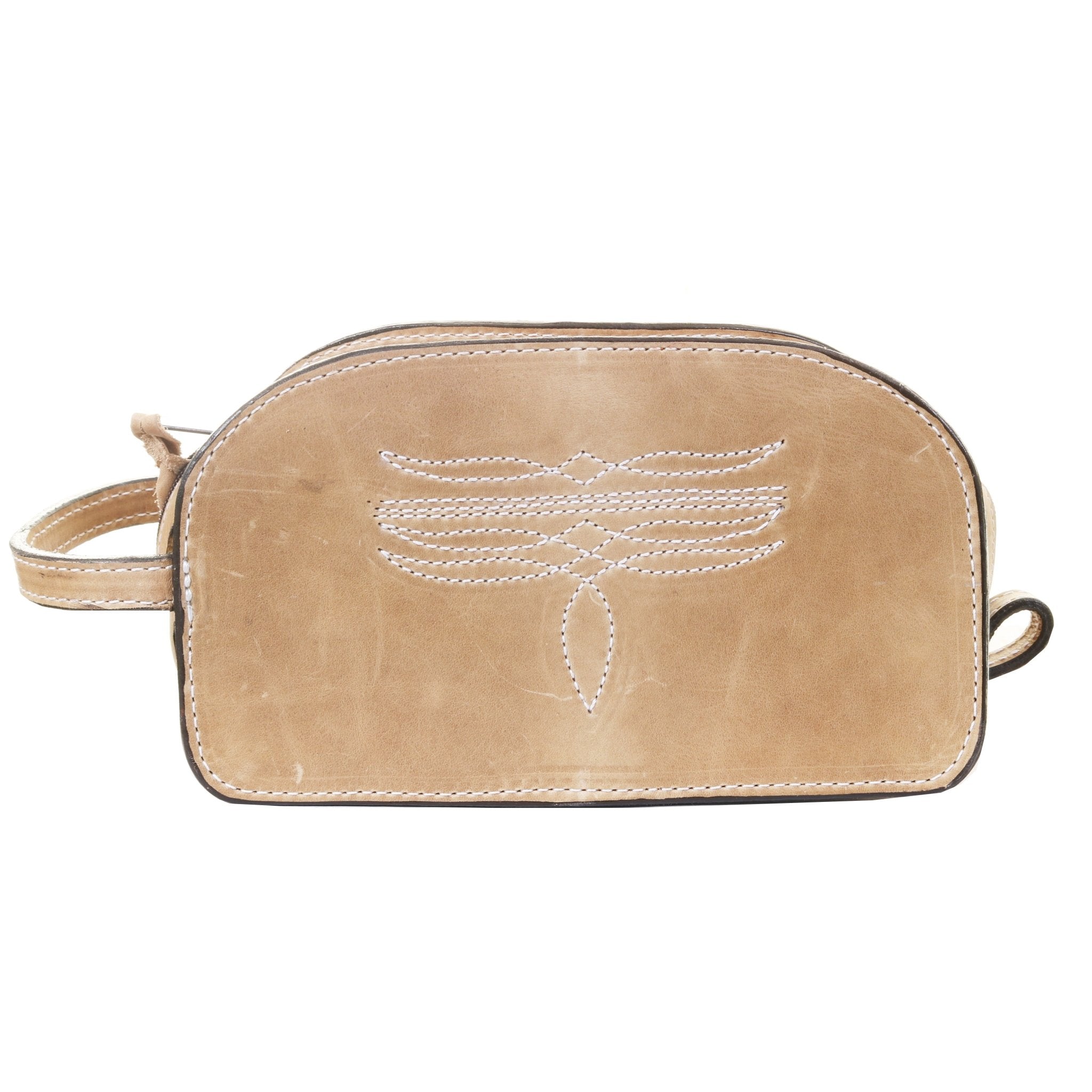 LSK79 - Camel Pullup Shaving Bag - Double J Saddlery