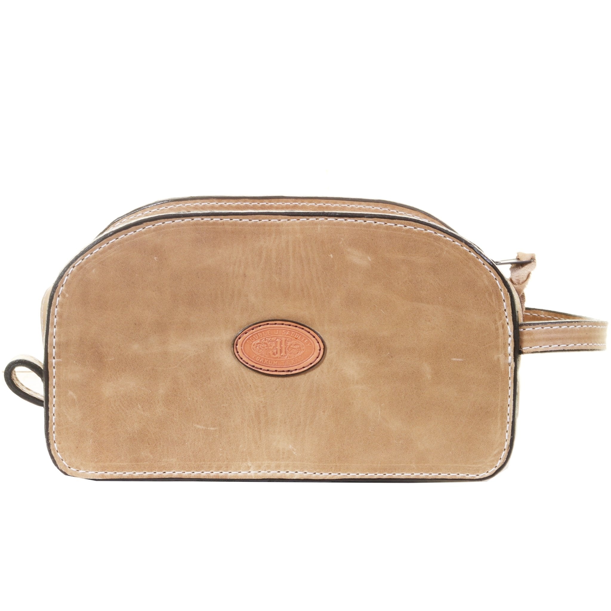 LSK79 - Camel Pullup Shaving Bag - Double J Saddlery