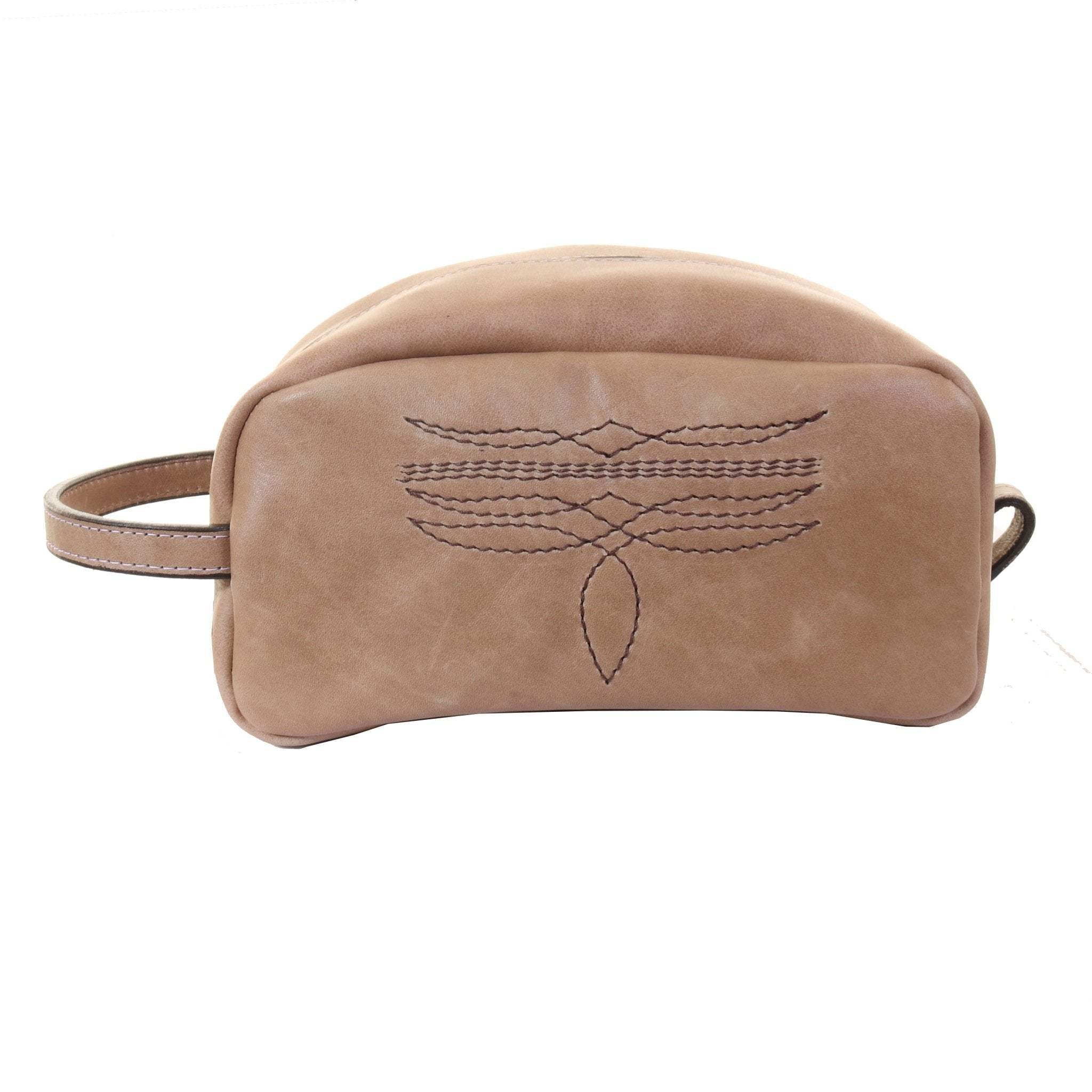LSK79A - Camel Pullup Shaving Bag - Double J Saddlery