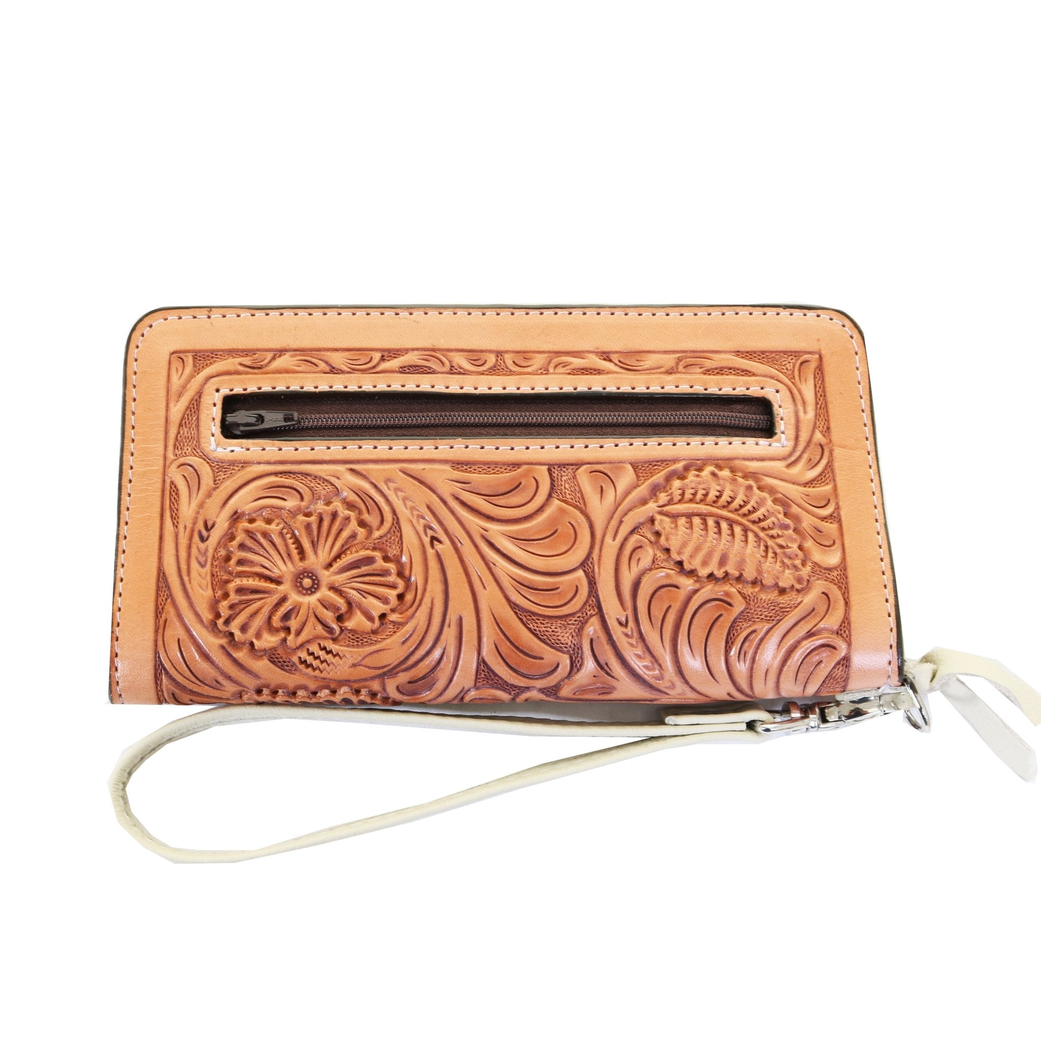 LZW62 - Sheridan Daisy Zipper Wallet - Double J Saddlery