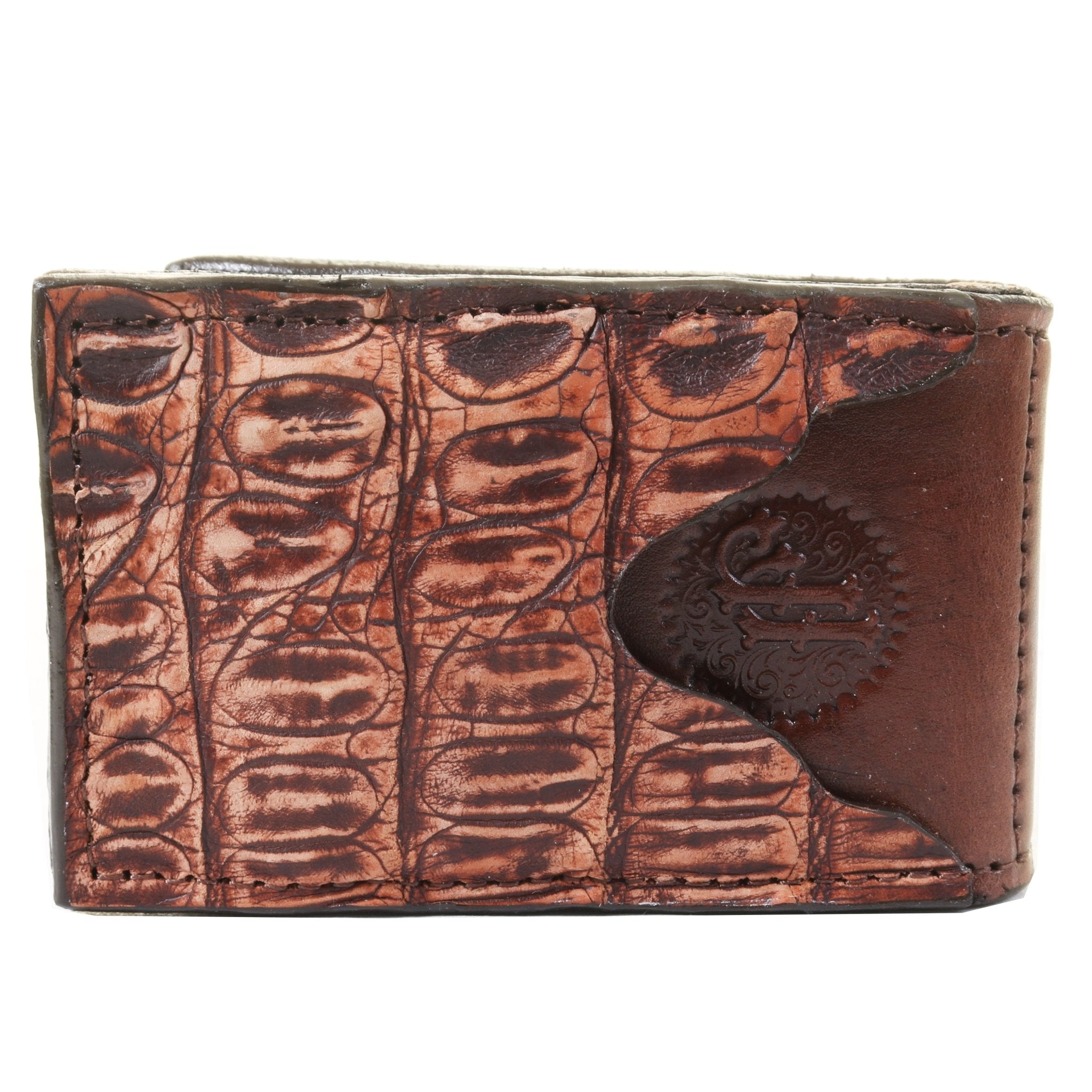 MC181 - Brown Leather Money Clip - Double J Saddlery