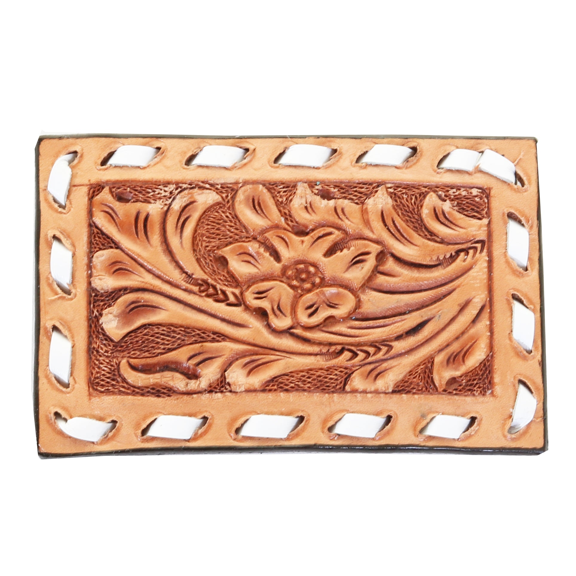 MLB18 - Natural Leather Square Buckle - Double J Saddlery