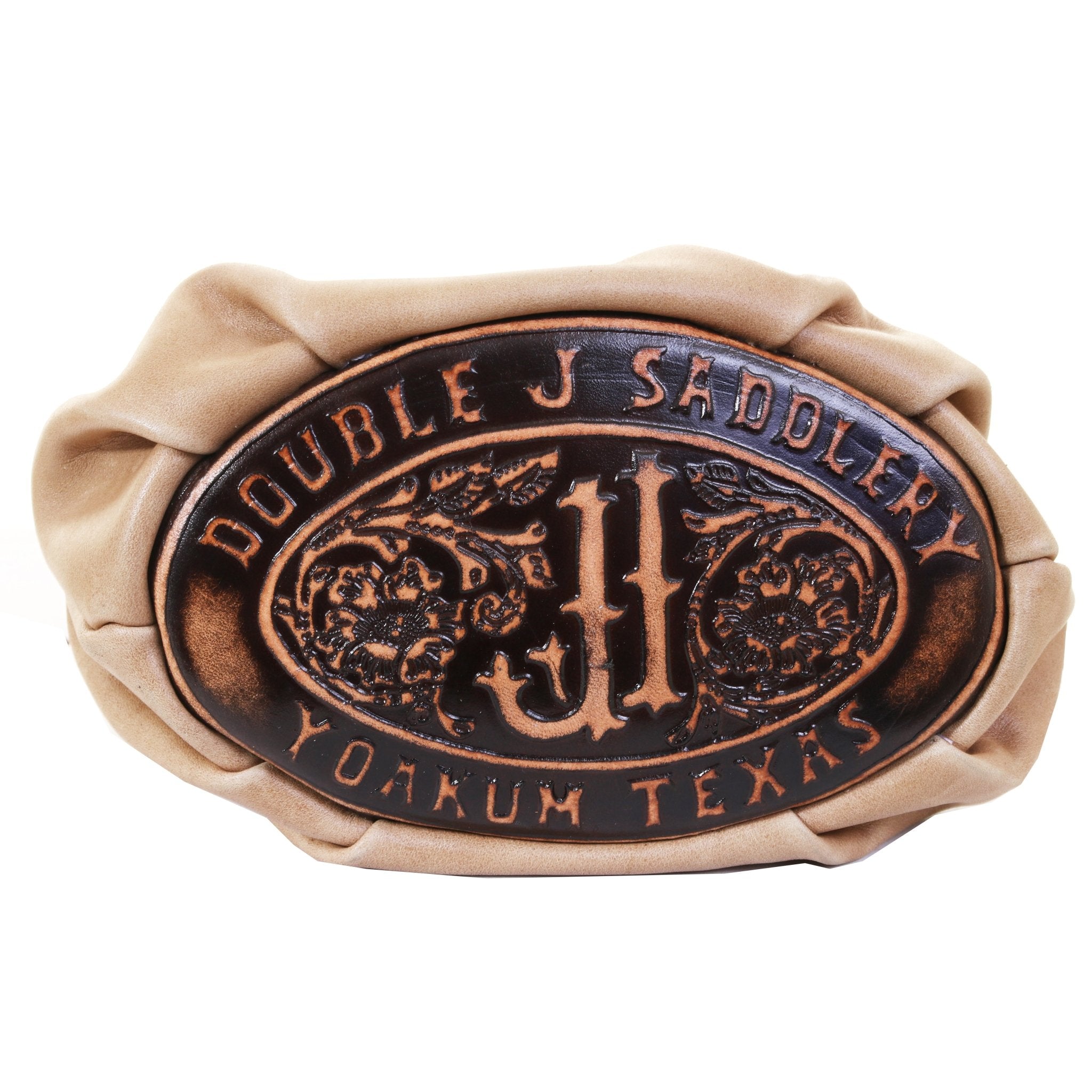 WPP02 - Camel Leather Wristlet Pouch Purse - Double J Saddlery