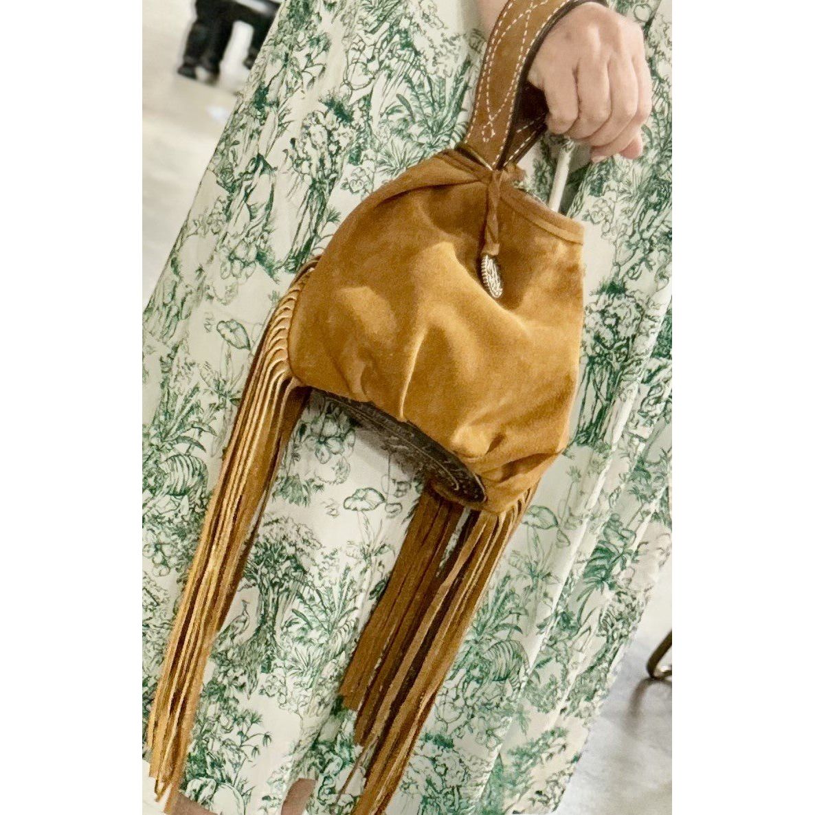 WPP03 - Toast Suede Wristlet Pouch Purse - Double J Saddlery