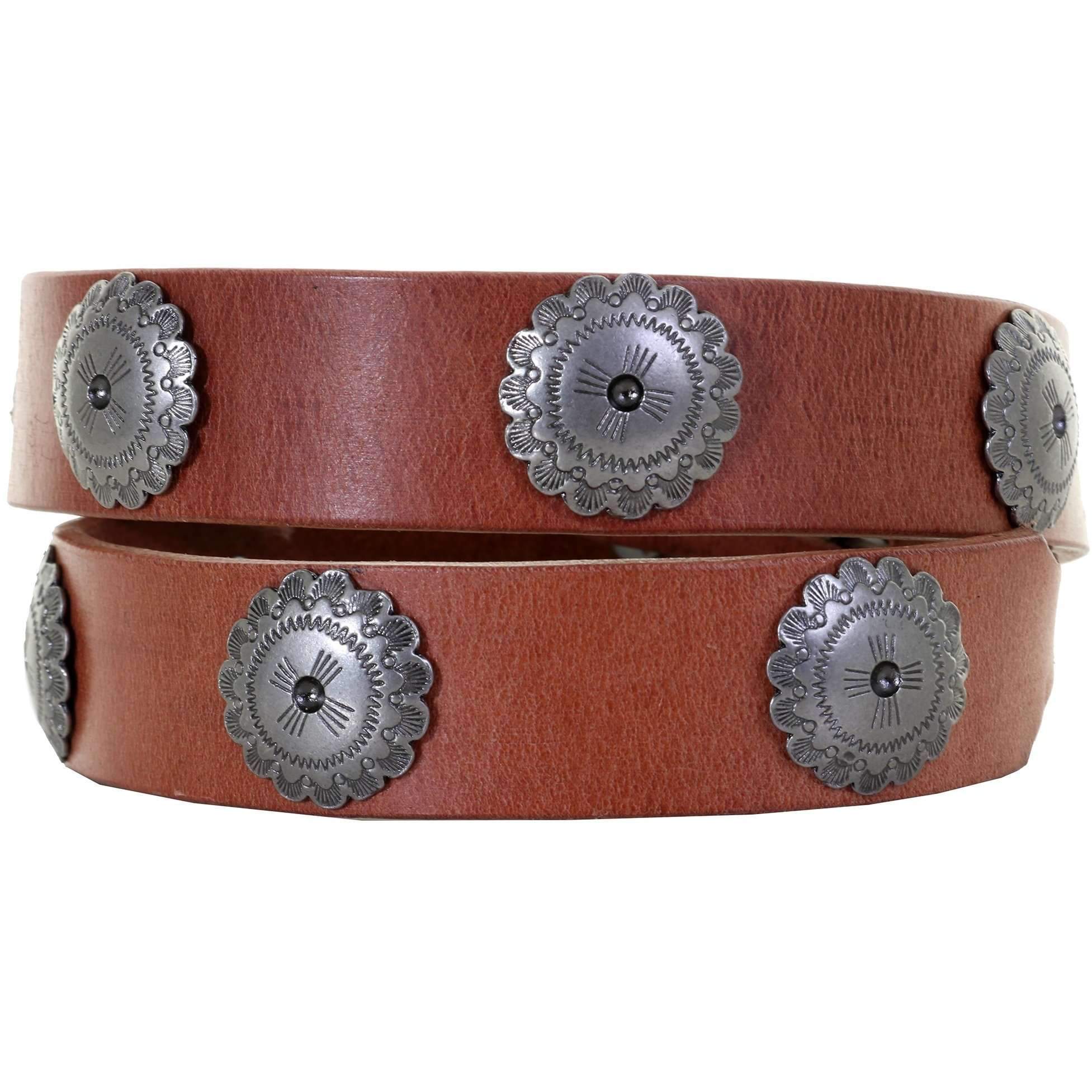 B1059 - Harness Leather Concho Belt Belt