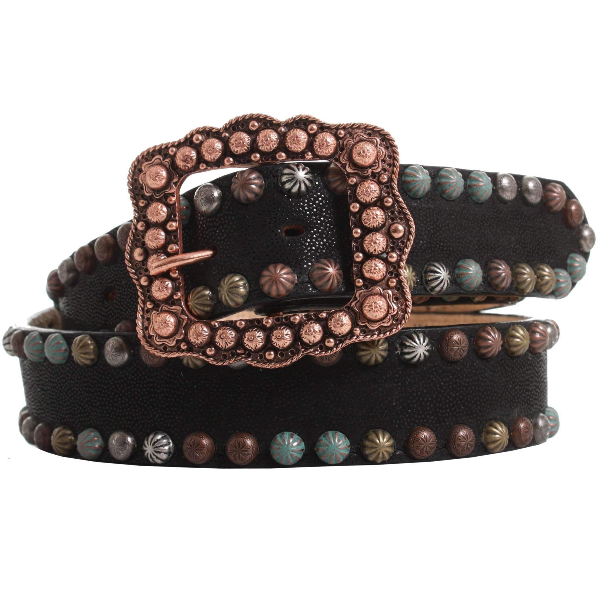 B840 - Moon Dust Leather Belt Belt