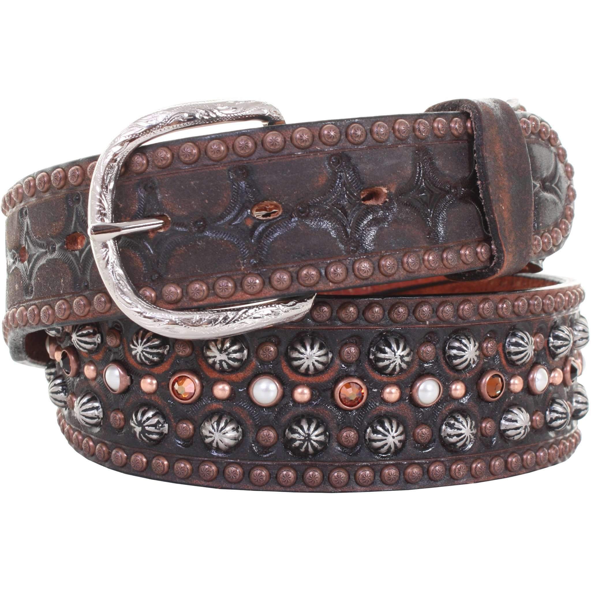 B905 - Black Vintage Studded Belt Belt