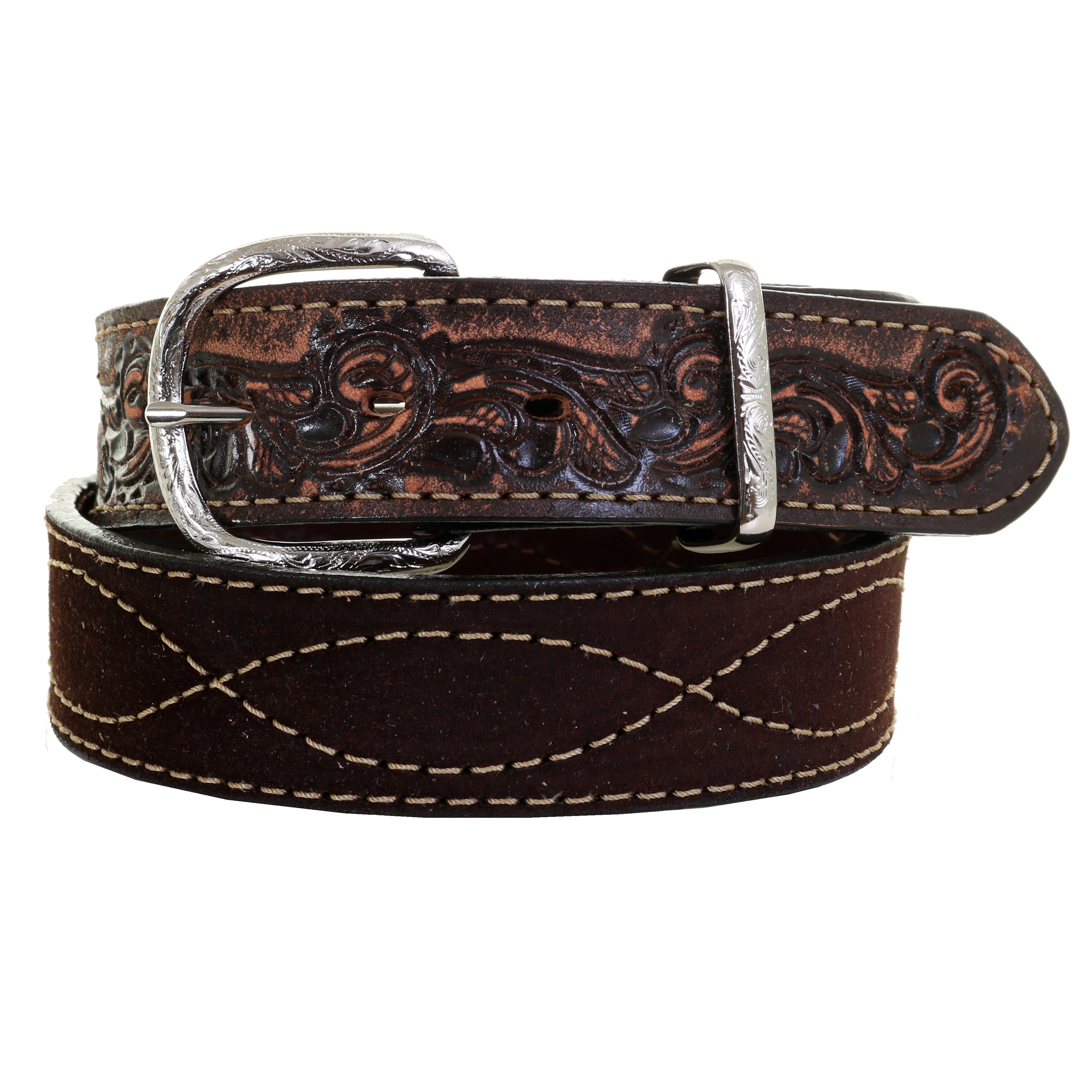 B996A - Brown Rough Out Belt Belt