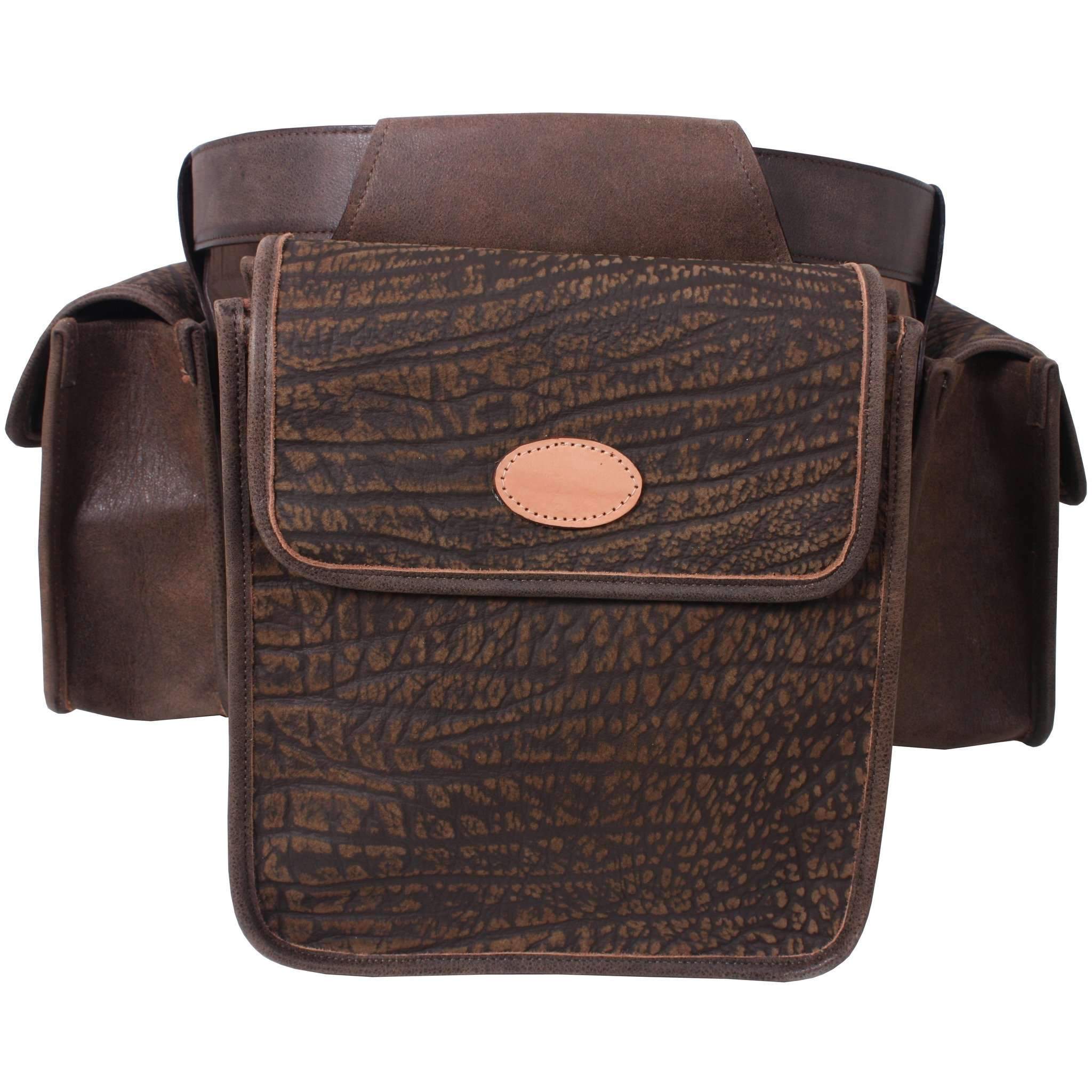 Bb17 - Vintage Brown Genuine Wildebeest Bird Bag Hunting