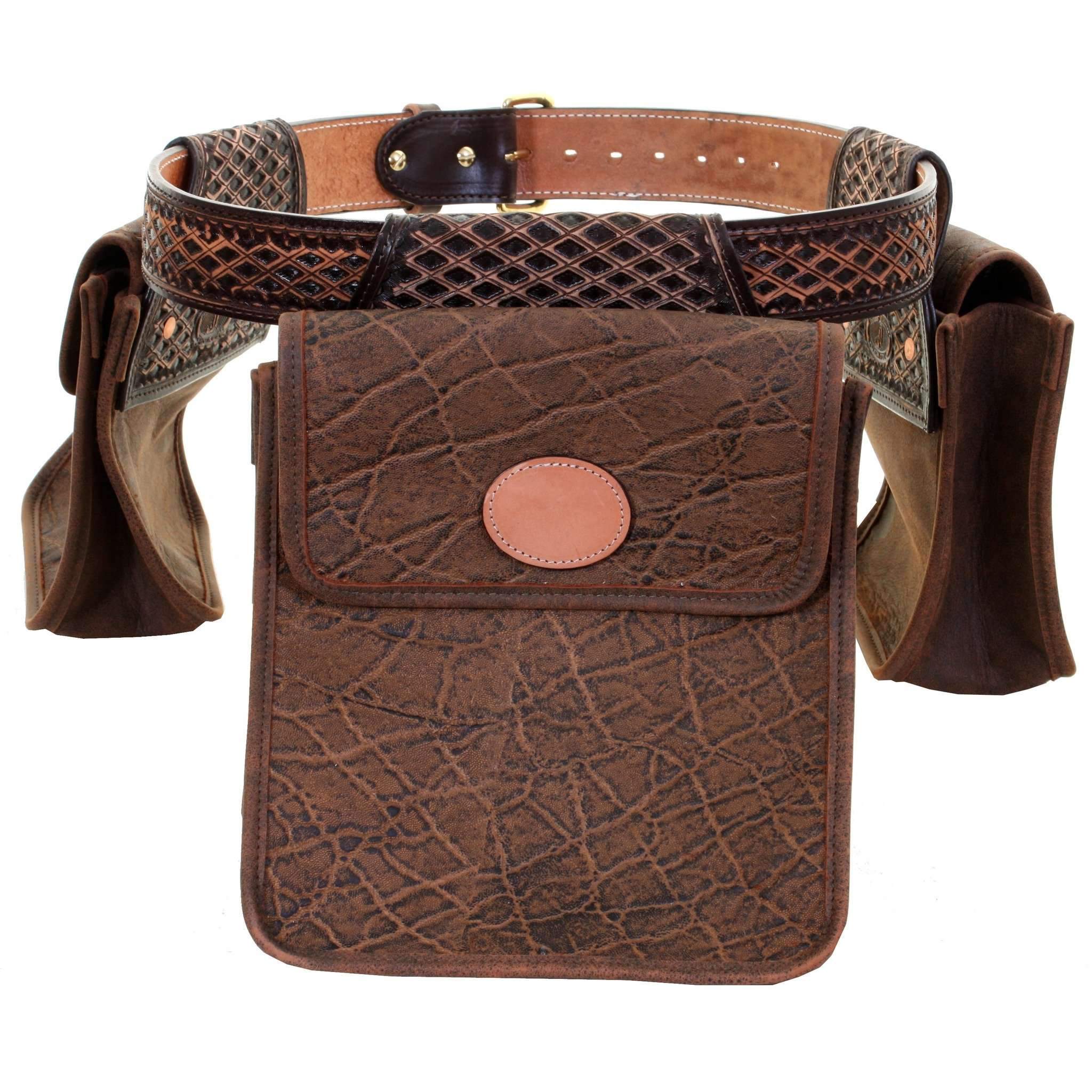 Bb30 - Peat Vintage Elephant Print Bird Bag Hunting