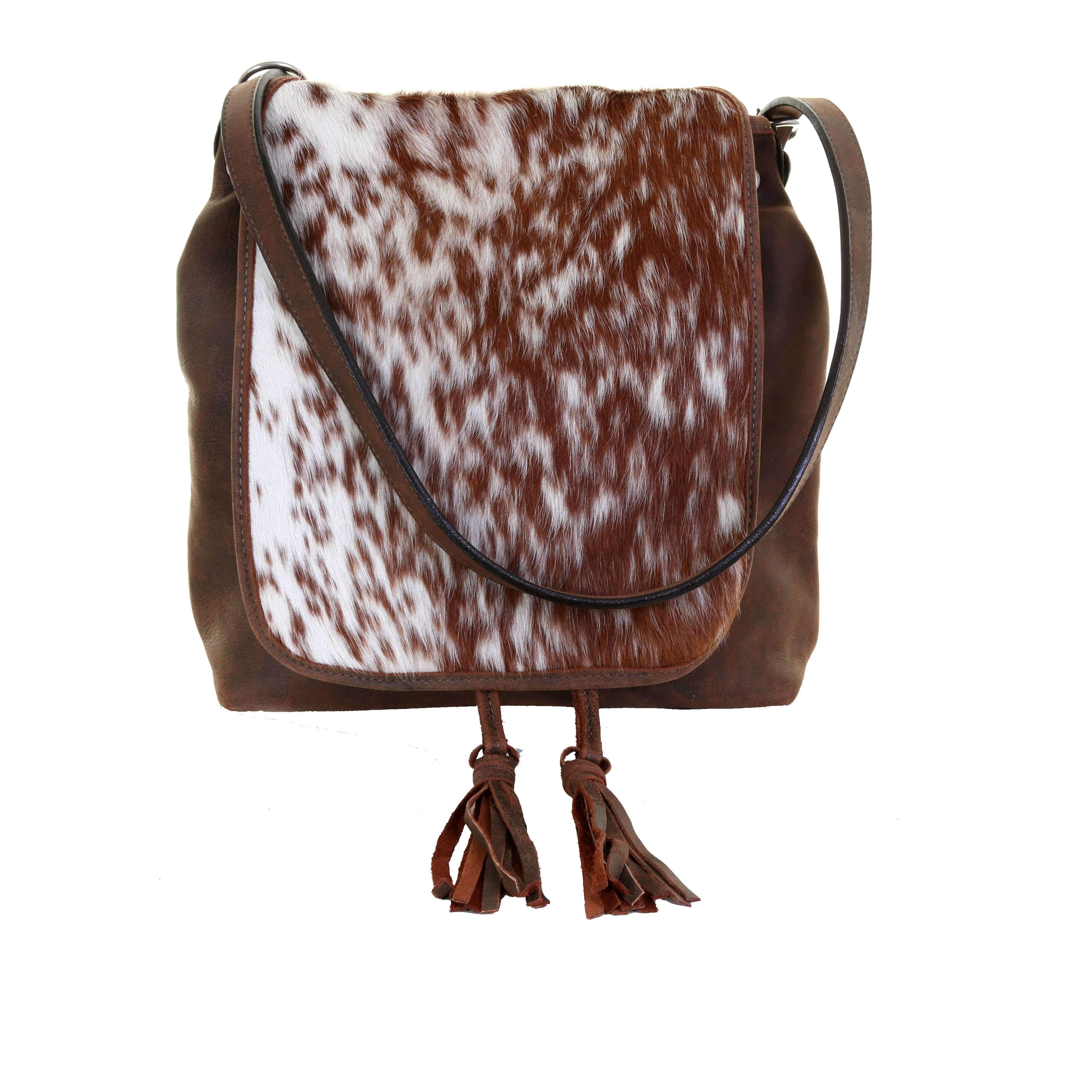 Bbp04 - Roan Cowhide Big Backpack/crossbody Handbag