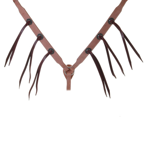 BC1065B -  Natural Rough Out Breast Collar
