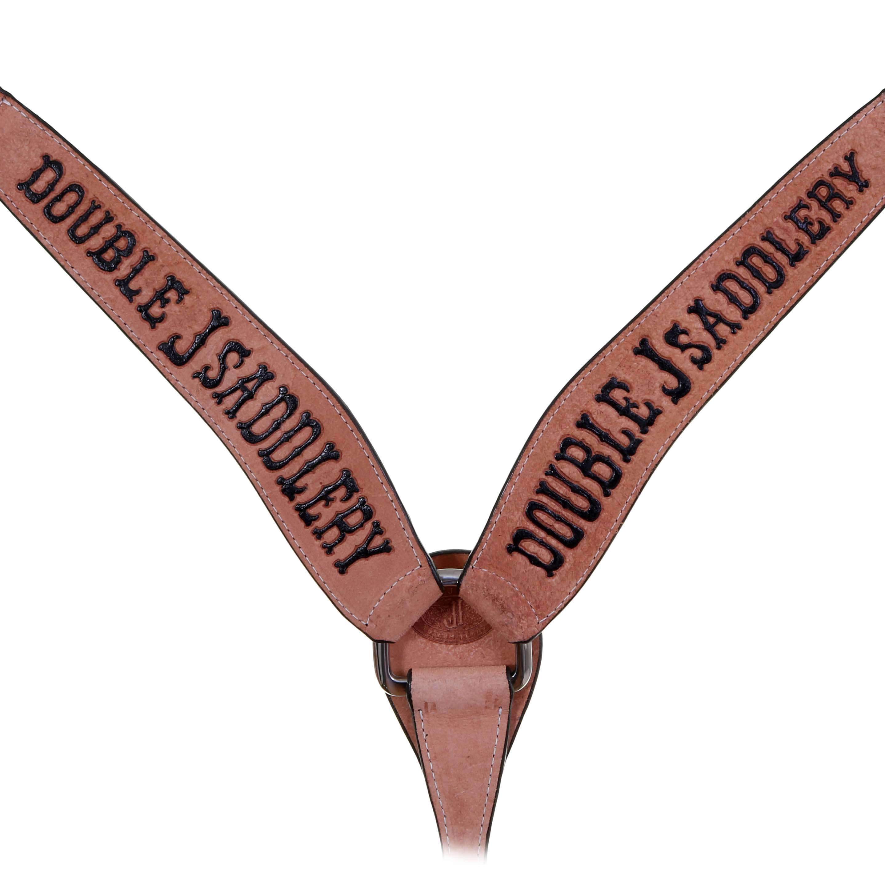 Bc802A - Natural Rough Out Double J Breast Collar Tack