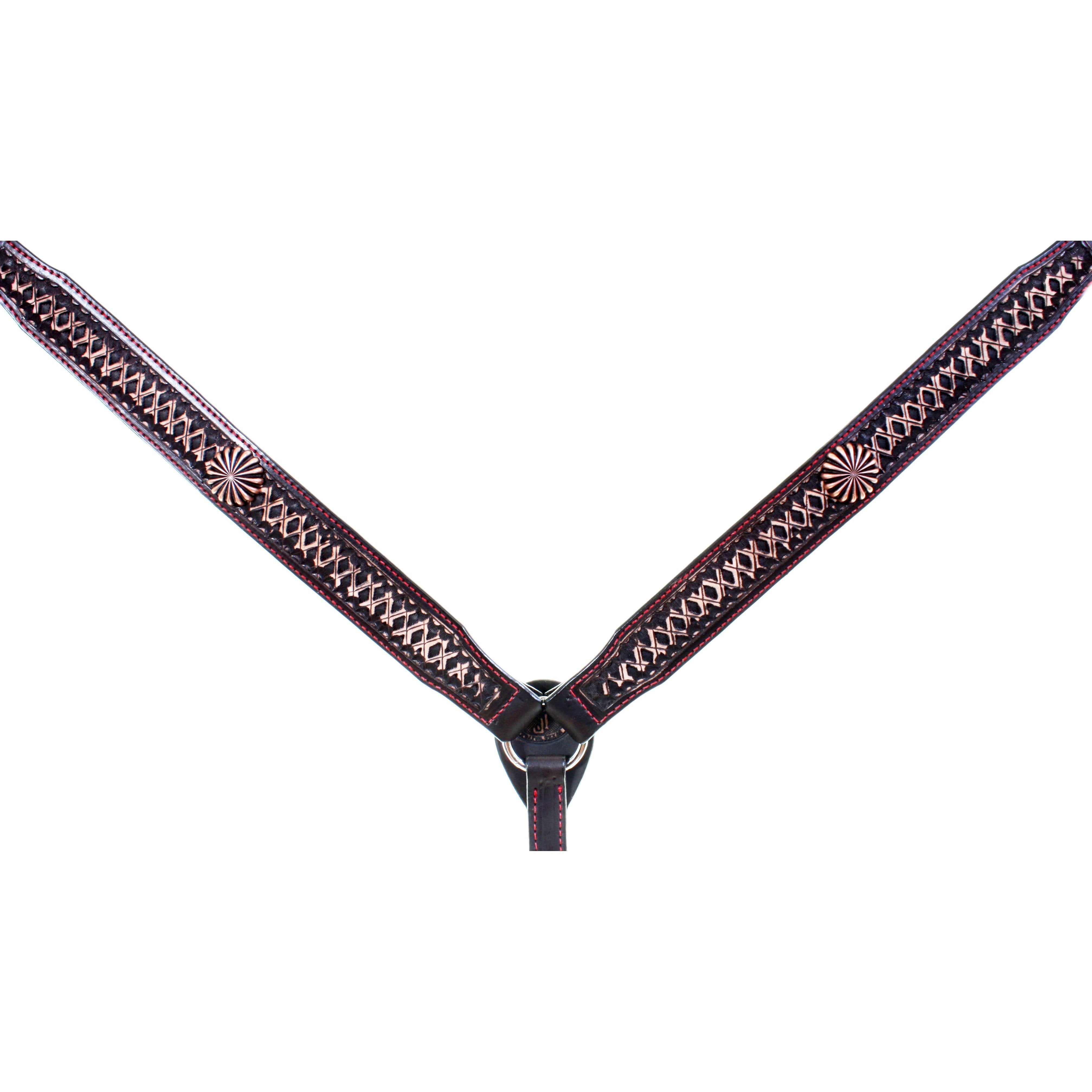 Bc820 - Brown Vintage Breast Collar Tack