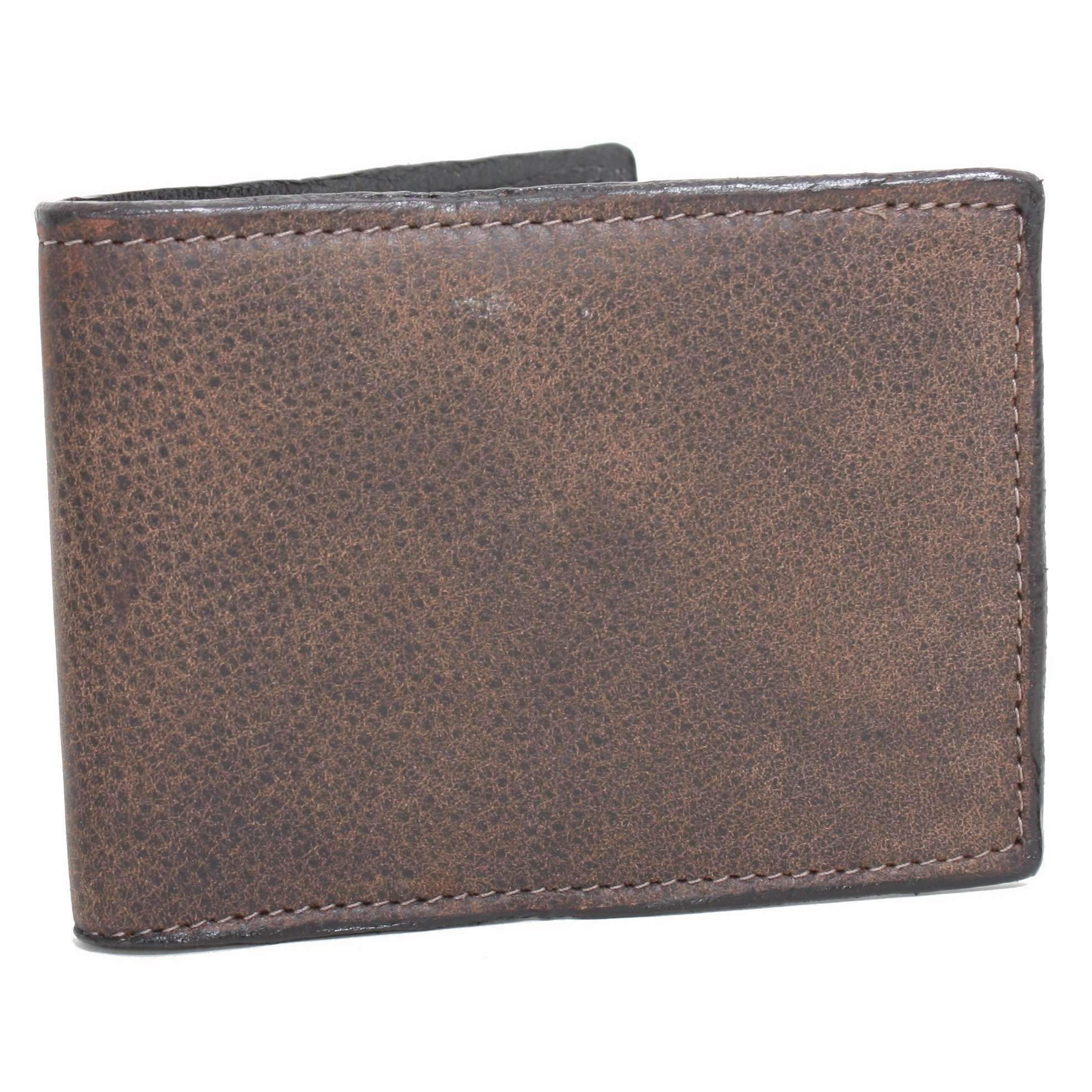 Bf19 - Brown Bomber Mens Bifold Wallet Wallet